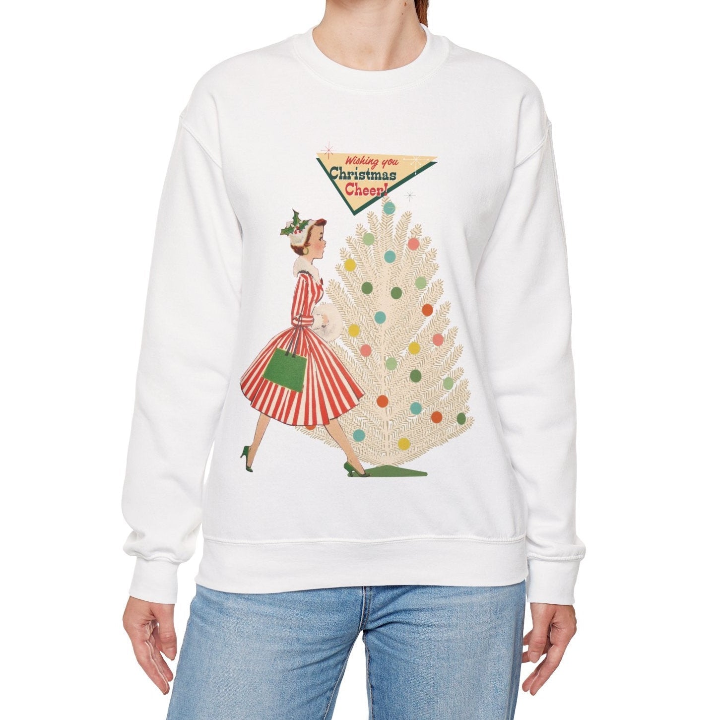 Kate McEnroe New York Mid Century Modern Christmas Sweatshirt, Retro Vintage Kitsch Holiday CrewneckSweatshirts21589151779197442698