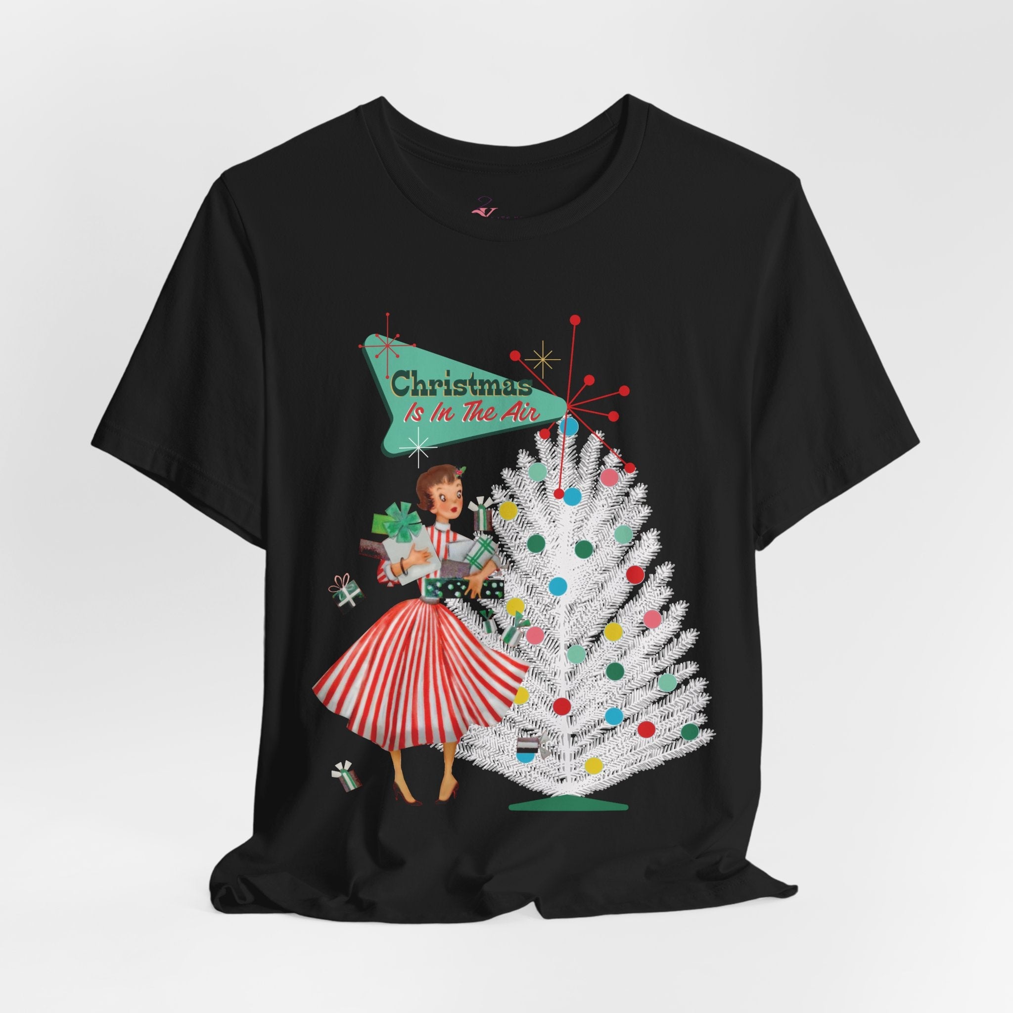 Kate McEnroe New York Mid Century Modern Christmas T-Shirt, Retro 50s Holiday Tee, Vintage Kitsch Festive Christmas ApparelT-Shirts15158907130977982108