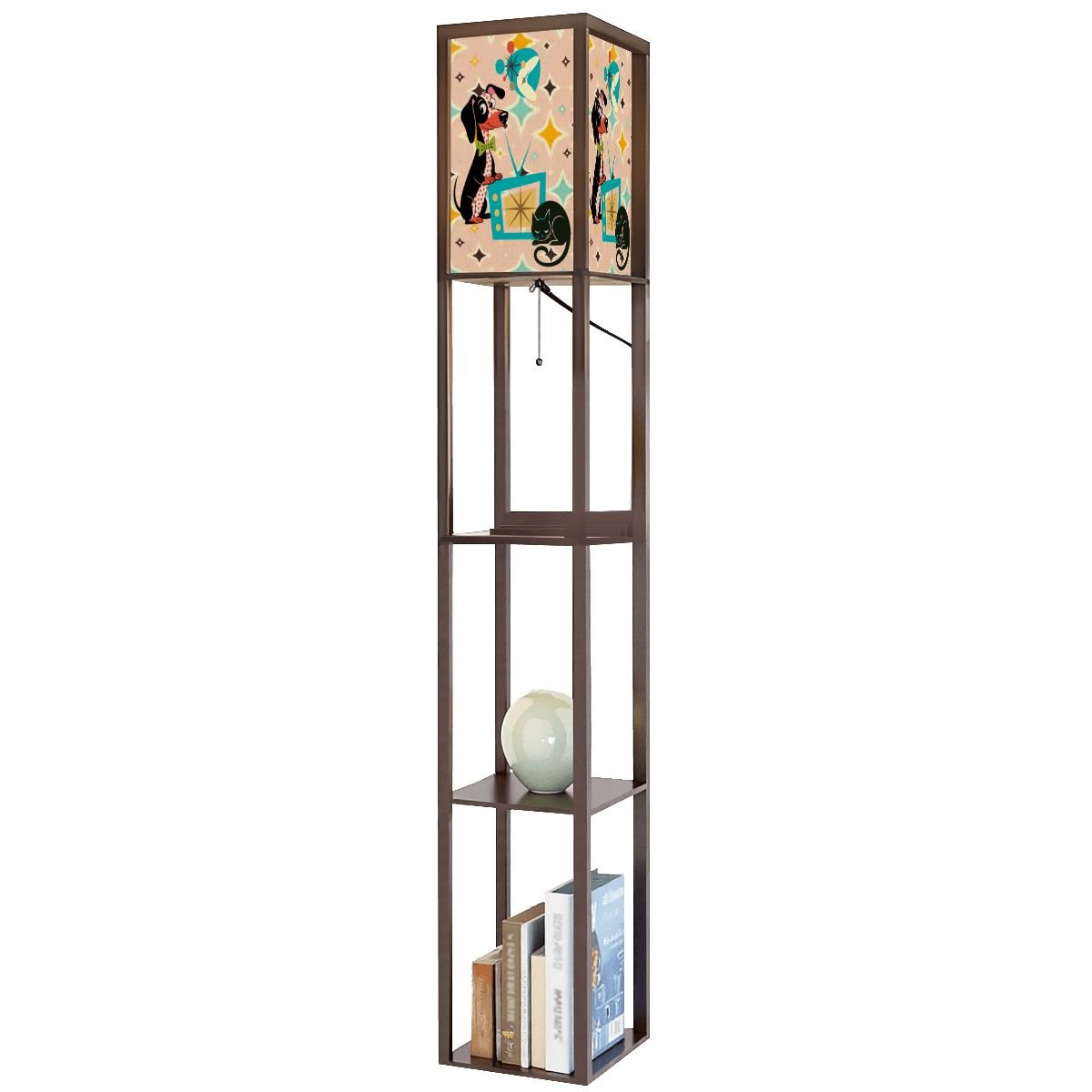 Kate McEnroe New York Mid Century Modern Dachshund, 50s Kitsch Retro TV Shelf LampShelf LightingkuS1RuSBwh