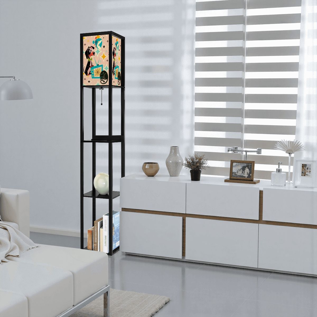 Kate McEnroe New York Mid Century Modern Dachshund, 50s Kitsch Retro TV Shelf LampShelf LightingkuS1RuSBwh