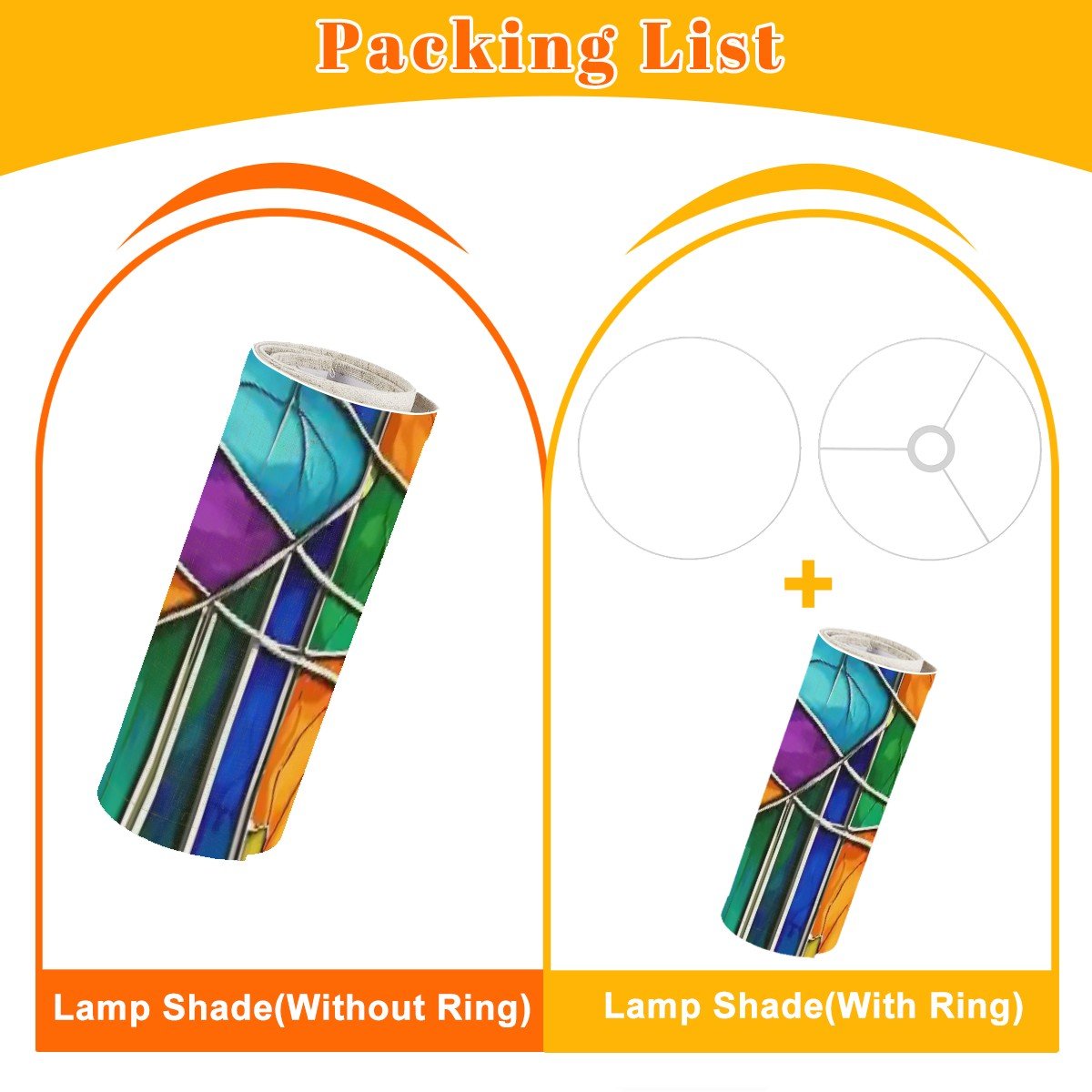 Kate McEnroe New York Mid Century Modern Faux Stained Glass Lamp ShadeLamp ShadesceqXflP5dP