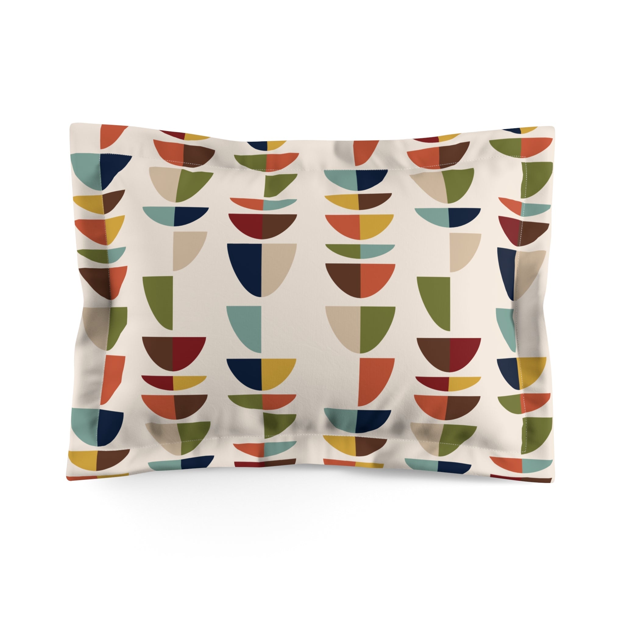 Kate McEnroe New York Mid Century Modern Geometric Abstract Pillow Sham 2pcs, Retro MCM BeddingPillow Shams10162575264835923750