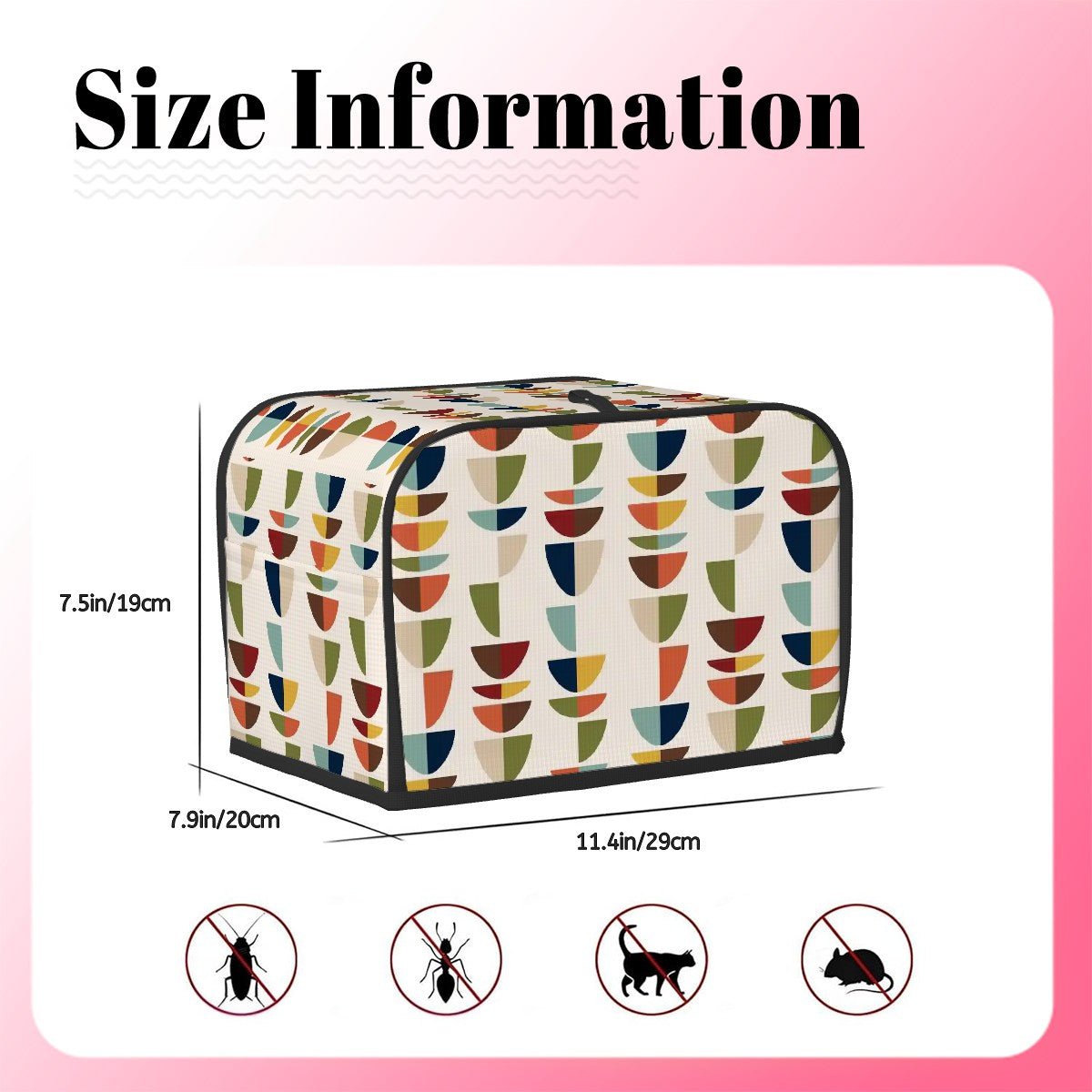 Kate McEnroe New York Mid Century Modern Geometric Toaster Cover, Retro MCM KitchenToaster CoversnfRSpjDZEgL
