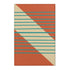 Kate McEnroe New York Mid Century Modern Minimalist Teal Stripe Area Rug Rugs 24" × 36" 82775020190734852324