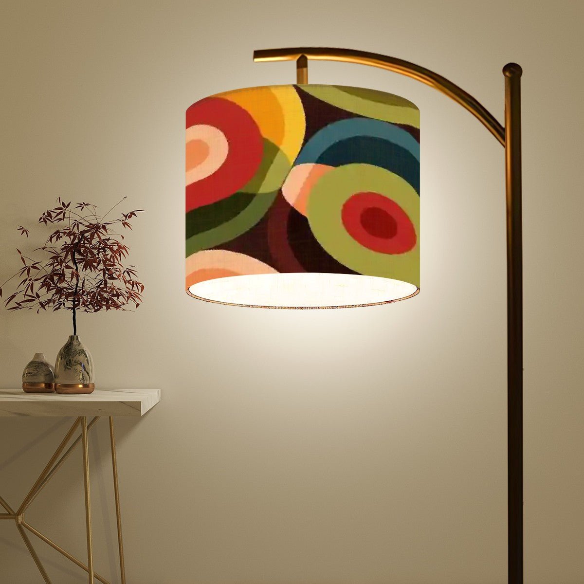 Kate McEnroe New York Mid Century Modern Orb Arc Lamp, Retro MCM Standing Light, Abstract Groovy Floor Lamp, Vintage Mod Lighting FixtureFloor LampsbygAuGNmuw