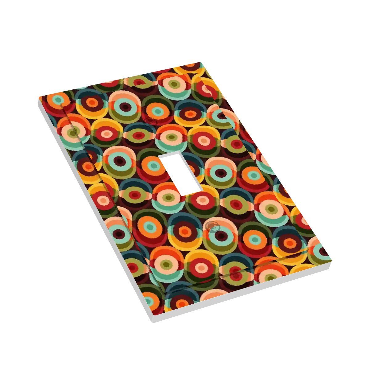 Kate McEnroe New York Mid Century Modern Orbs Toggle Switch Plate. Retro Mod Psychedelic Light CoverSwitch PlatesQ6rANsQPMa