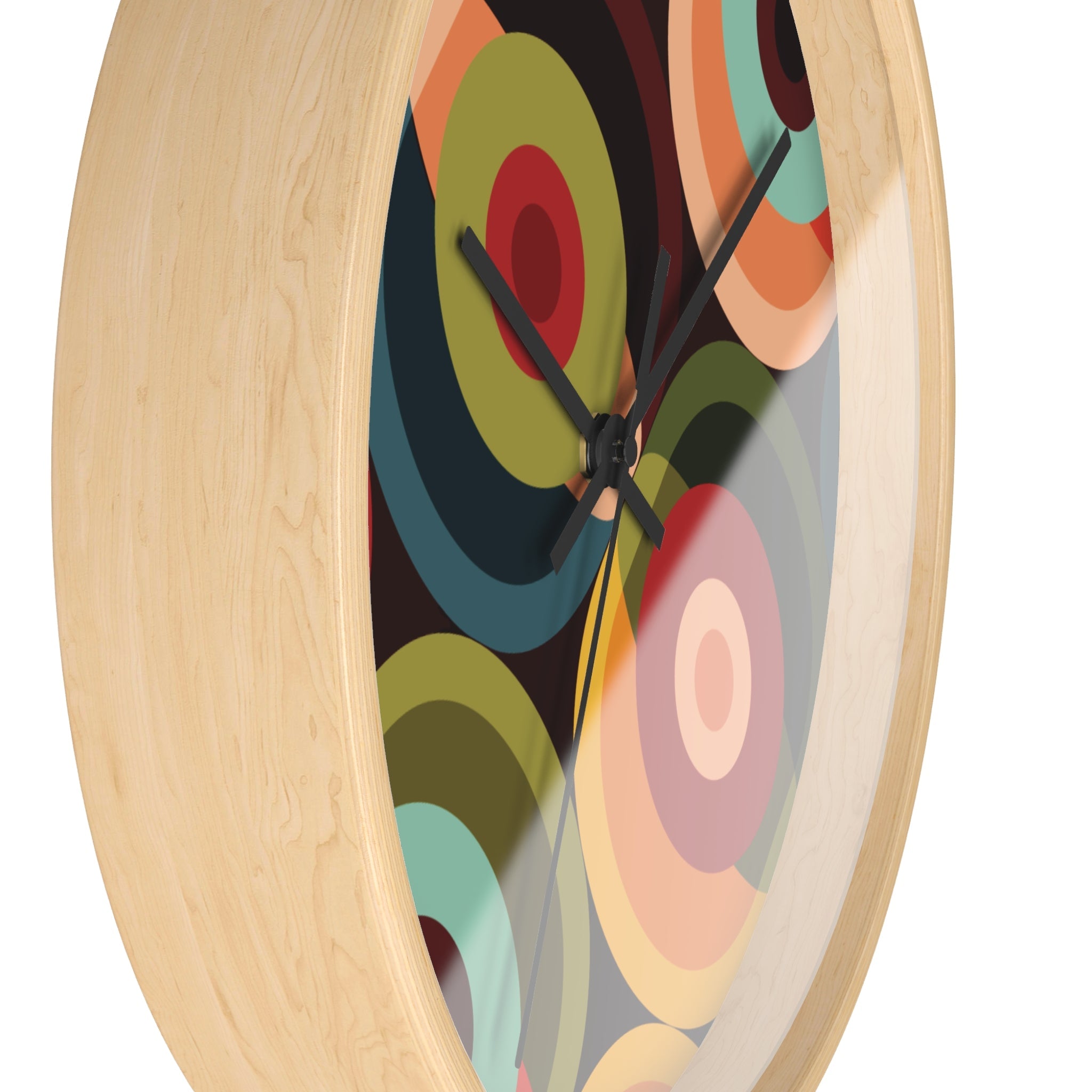 Kate McEnroe New York Mid Century Modern Orbs Wall Clock, Retro 60s Geometric Atomic Era Home AccentHome Decor32506563790126166060