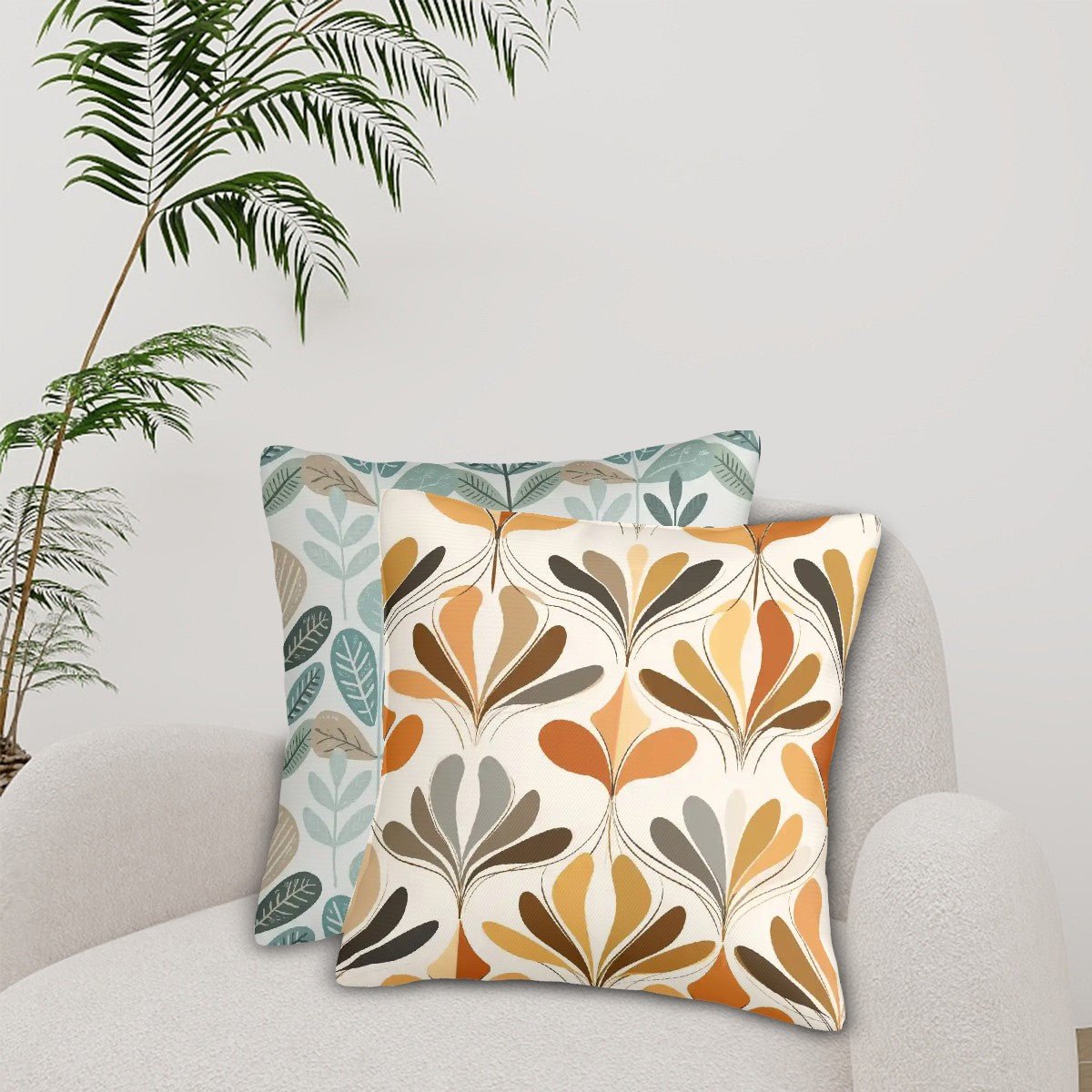 Kate McEnroe New York Mid Century Modern Pillow Covers Set of 2, Retro Danish Floral Fall Accent CushionsThrow Pillow CoversgT4STtLF0A