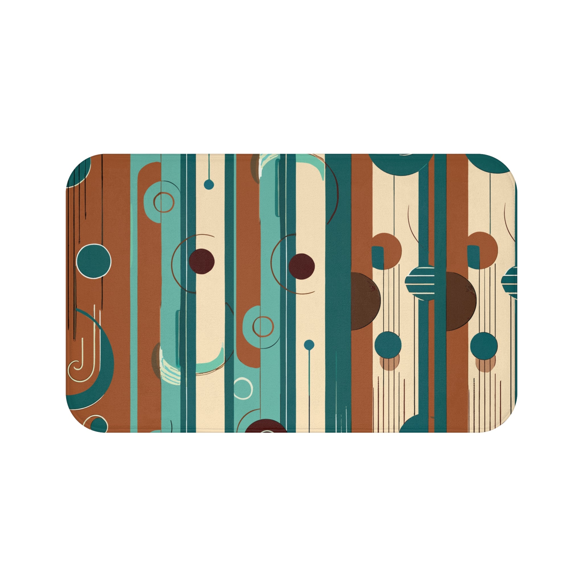 Kate McEnroe New York Mid Century Modern Retro 50s Geometric Orbs Bath MatBath Mats21946570462390426164