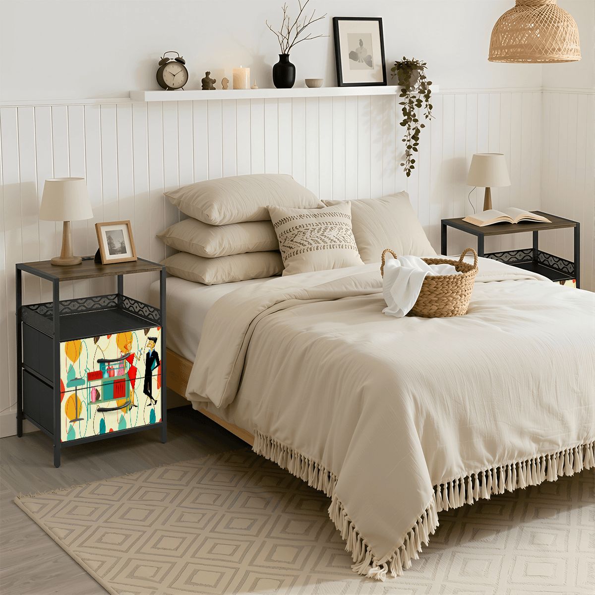 Kate McEnroe New York Mid Century Modern Retro 50s Kitschy Cocktail Party NightstandNightStandsZhBc611RSZ