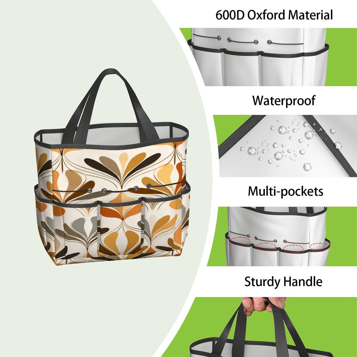 Kate McEnroe New York Mid Century Modern Retro 70s Mod Floral Garden Tool BagGarden Tool Bag7YtEZYykk0