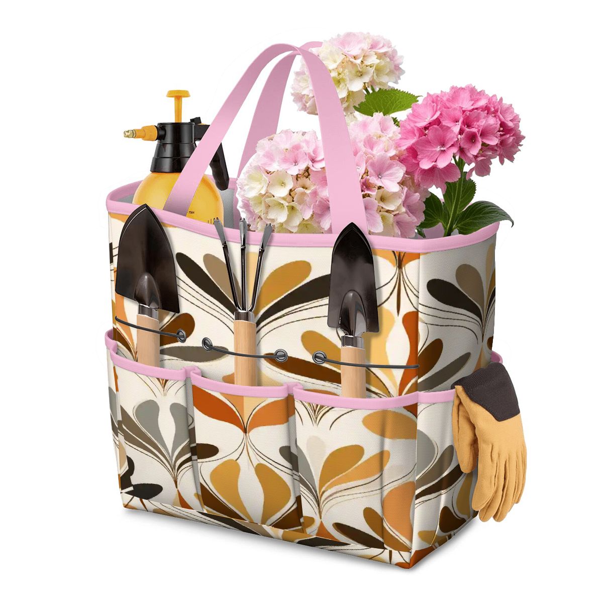 Kate McEnroe New York Mid Century Modern Retro 70s Mod Floral Garden Tool BagGarden Tool Bag8HxyhktdOd