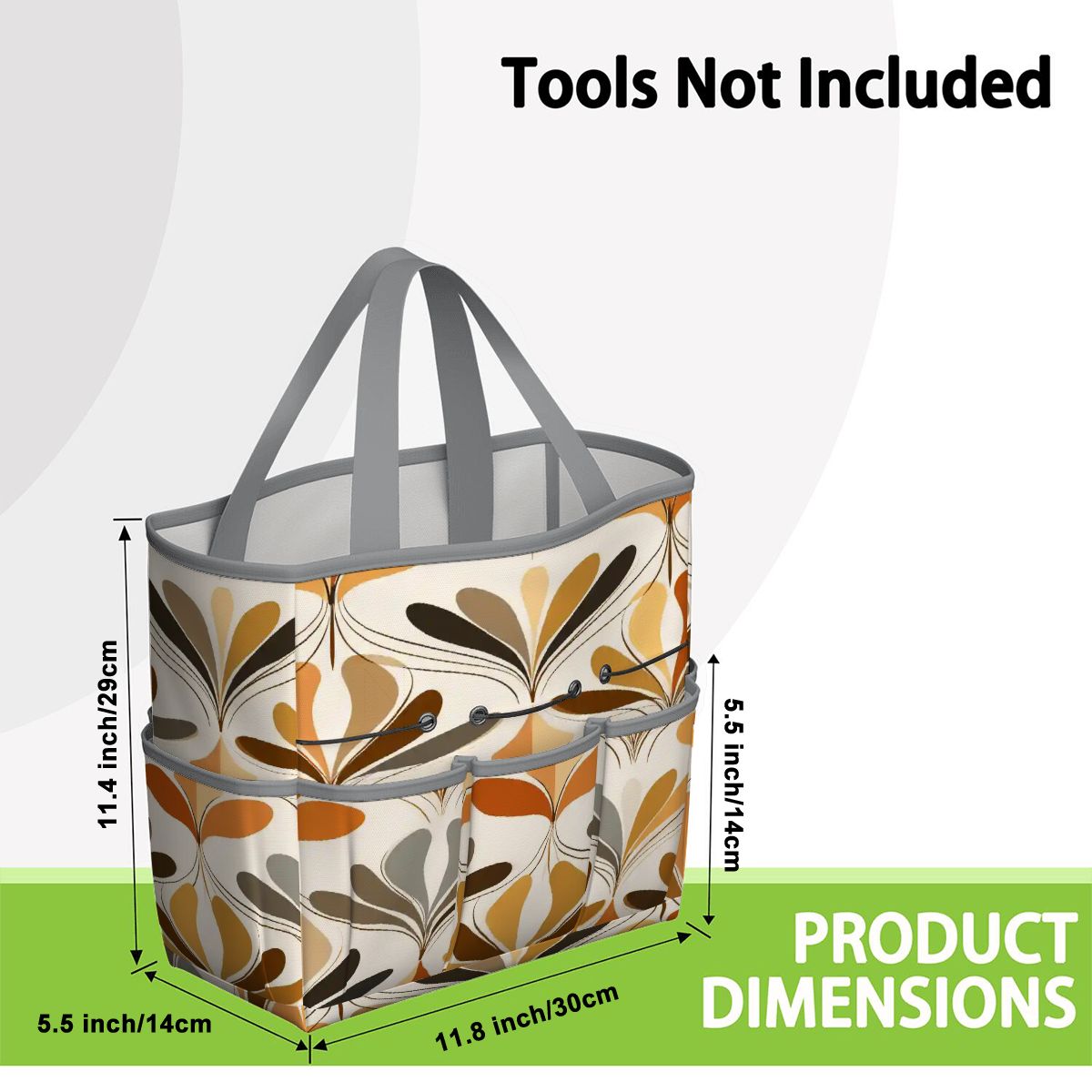 Kate McEnroe New York Mid Century Modern Retro 70s Mod Floral Garden Tool BagGarden Tool BaglsK2OT7mGm