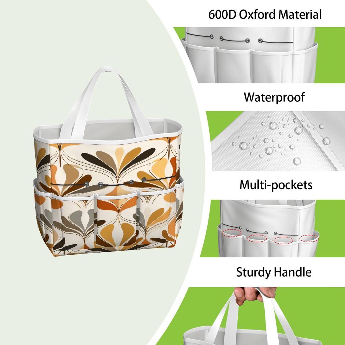 Kate McEnroe New York Mid Century Modern Retro 70s Mod Floral Garden Tool BagGarden Tool BaglsK2OT7mGm