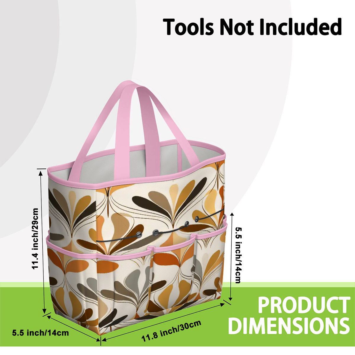 Kate McEnroe New York Mid Century Modern Retro 70s Mod Floral Garden Tool BagGarden Tool BaglsK2OT7mGm