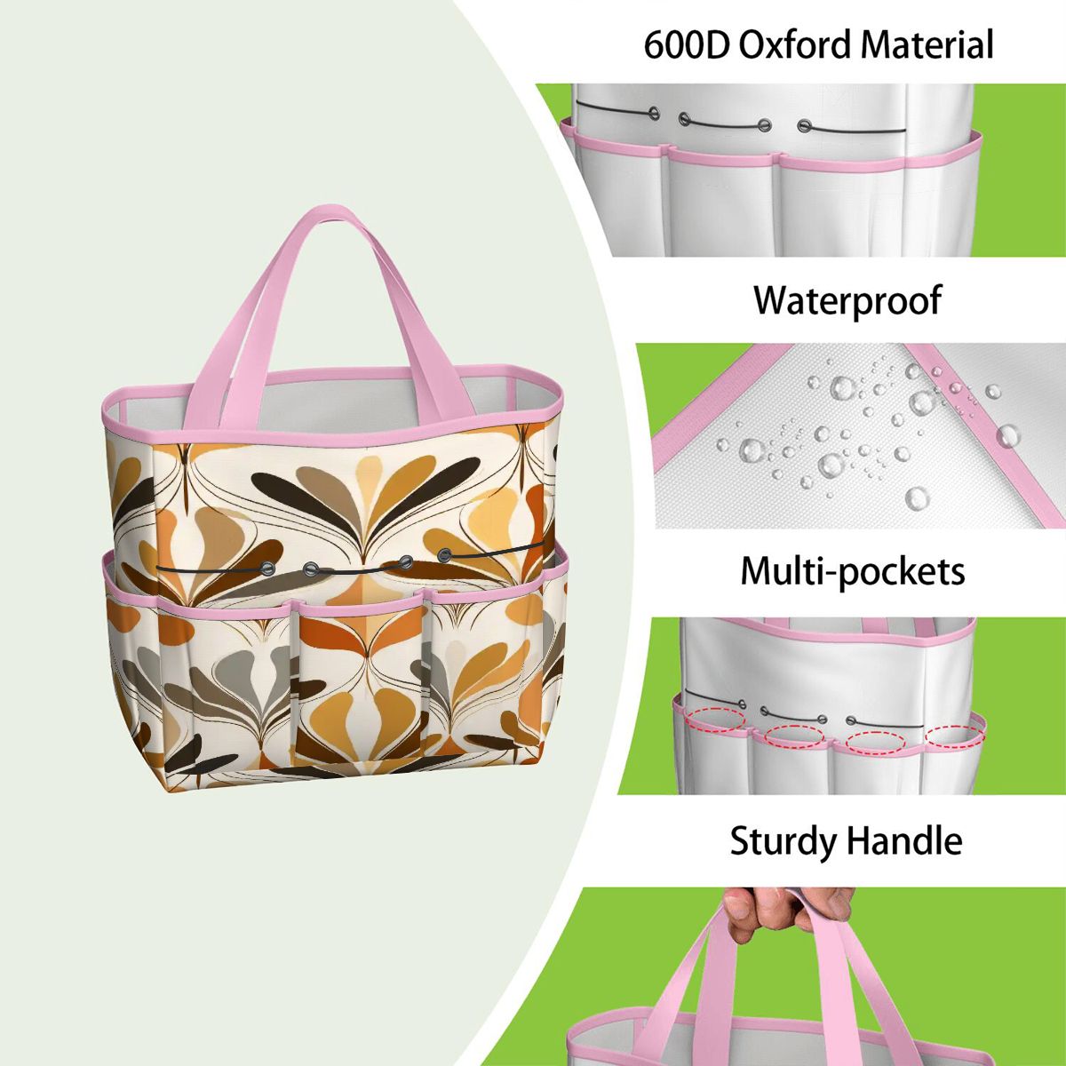 Kate McEnroe New York Mid Century Modern Retro 70s Mod Floral Garden Tool BagGarden Tool BaglsK2OT7mGm