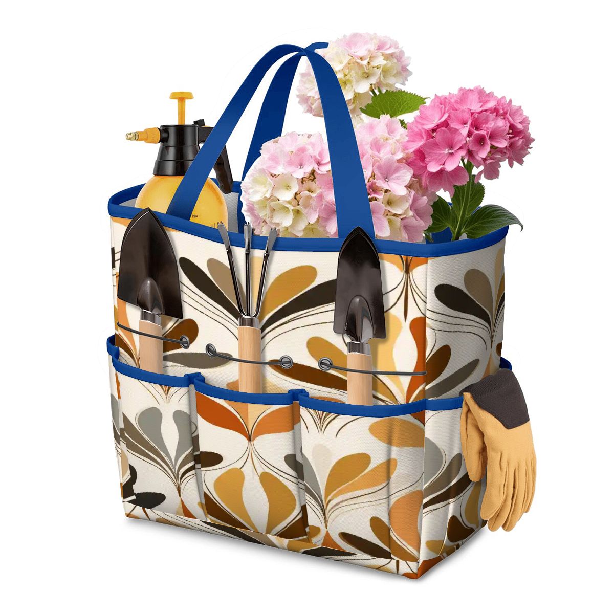 Kate McEnroe New York Mid Century Modern Retro 70s Mod Floral Garden Tool BagGarden Tool BagonMXQQLfe3