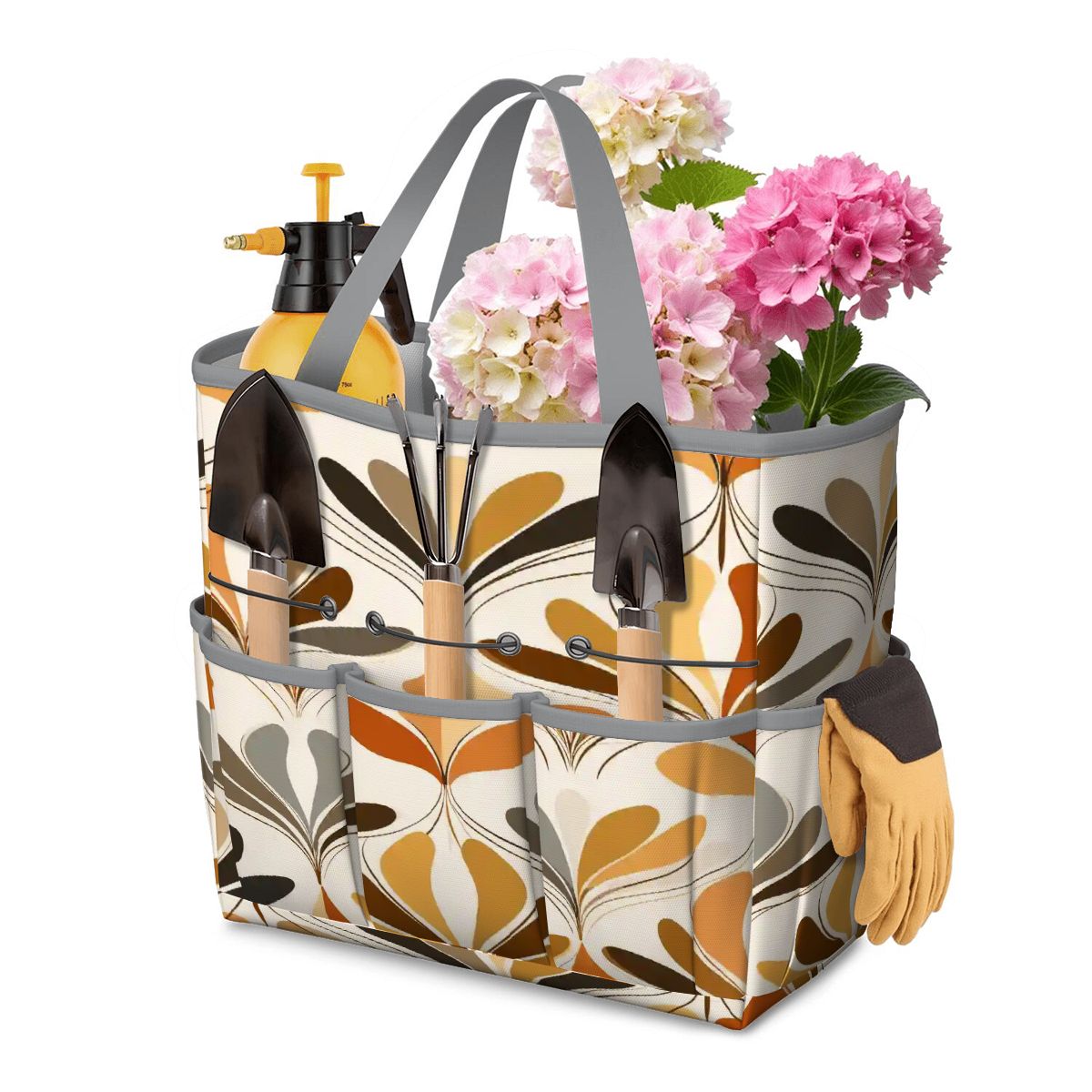 Kate McEnroe New York Mid Century Modern Retro 70s Mod Floral Garden Tool BagGarden Tool Bagxw2CqwyTJr