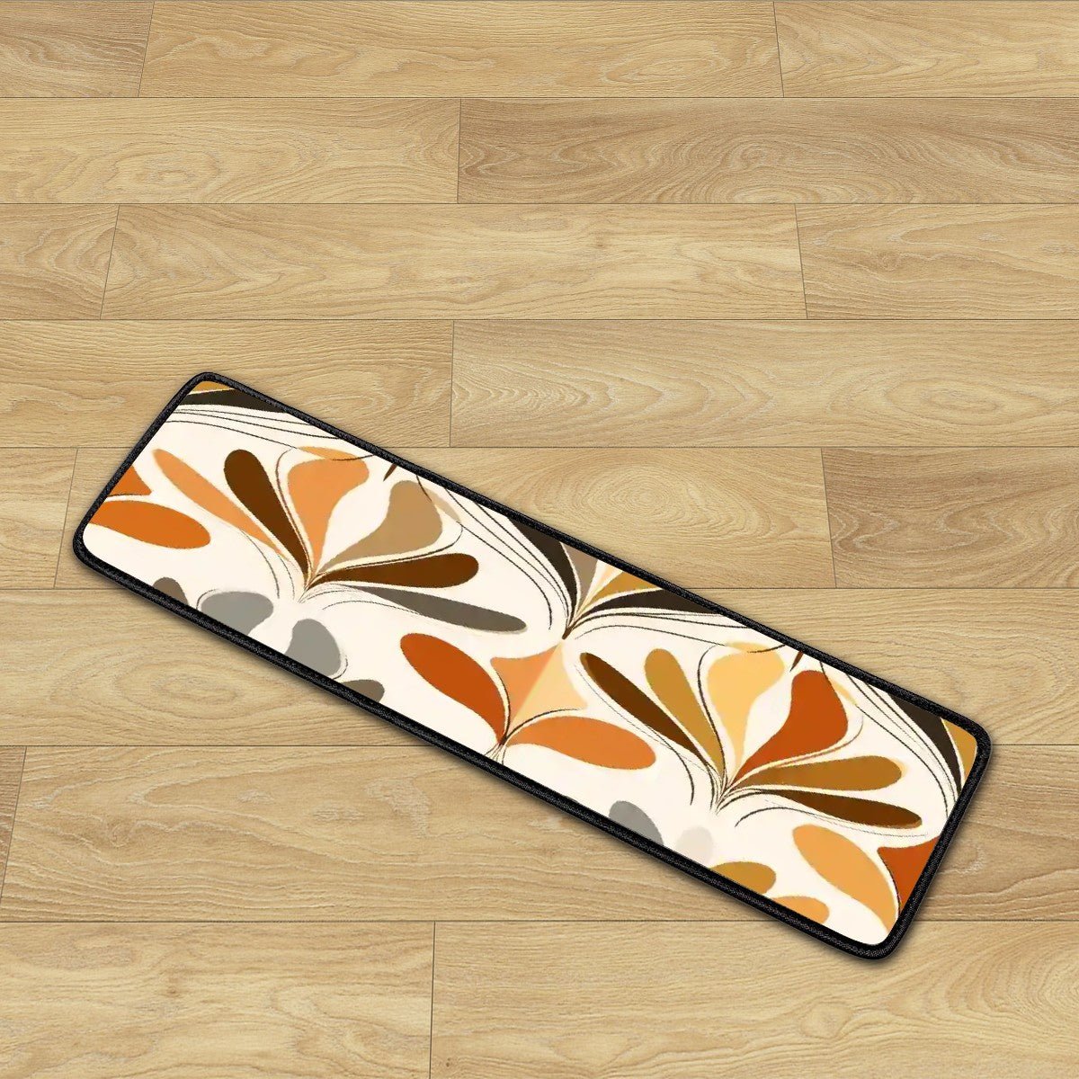 Kate McEnroe New York Mid Century Modern Retro 70s Mod Floral Non Slip Stair TreadsStair TreadsIByOkrLG1U