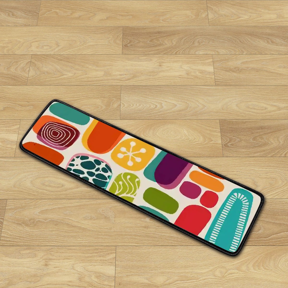 Kate McEnroe New York Mid Century Modern Retro Abstract Geometric Amoeba Non - Slip Stair TreadsStair TreadshLinb2zX6b