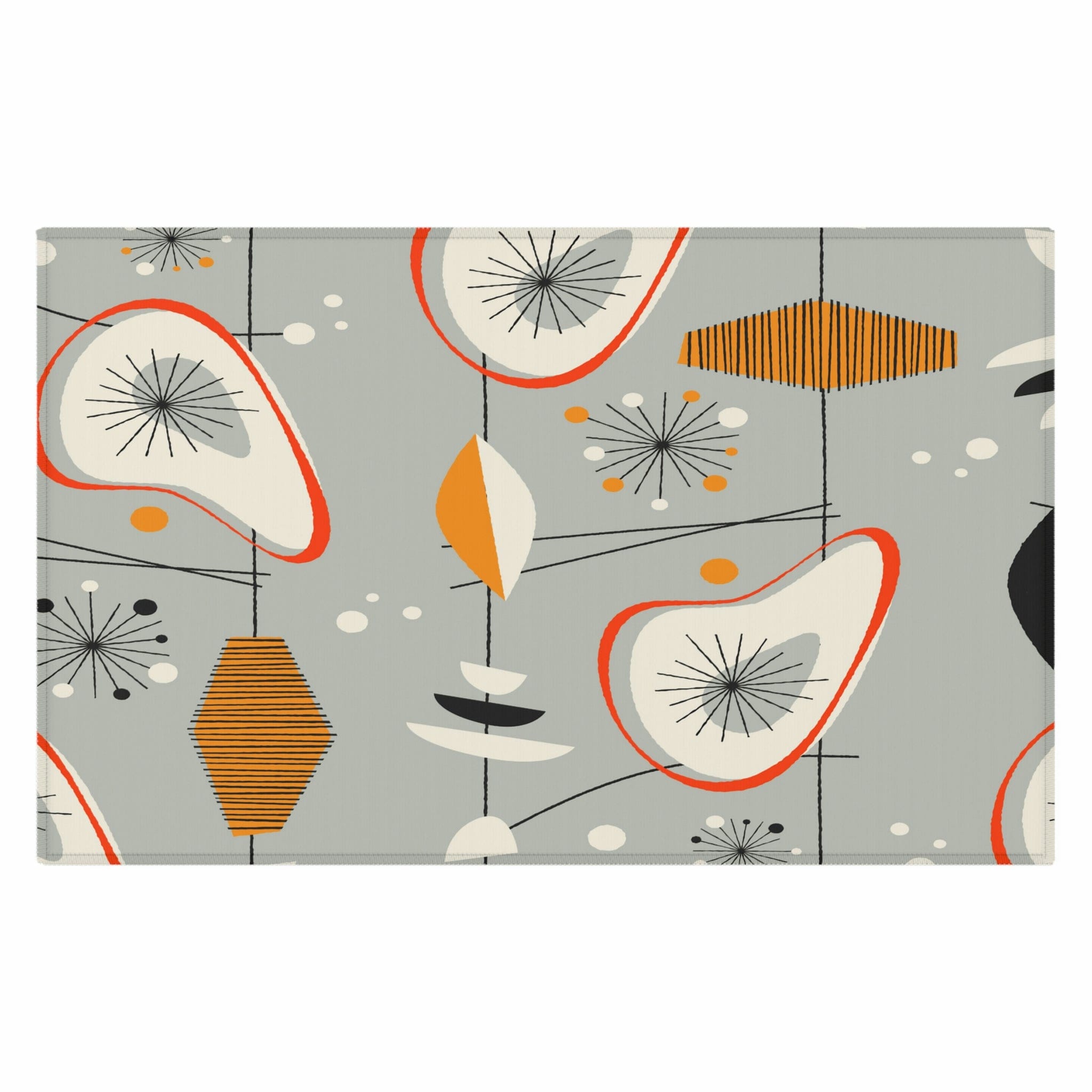 Kate McEnroe New York Mid Century Modern Retro Amoeba Starbust 1950s Area RugRugs22761997417763600990