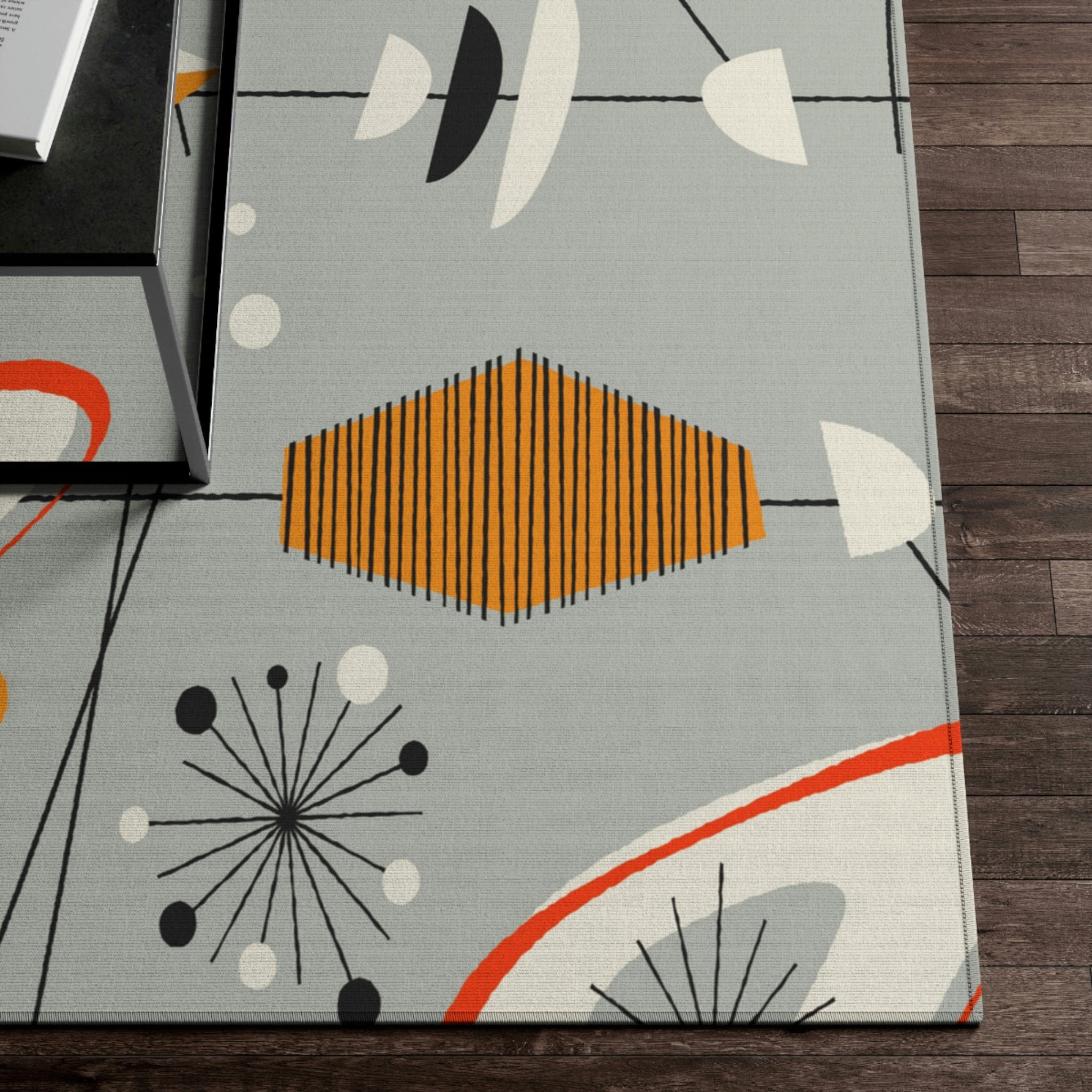 Kate McEnroe New York Mid Century Modern Retro Amoeba Starbust 1950s Area RugRugs44610237419328687512