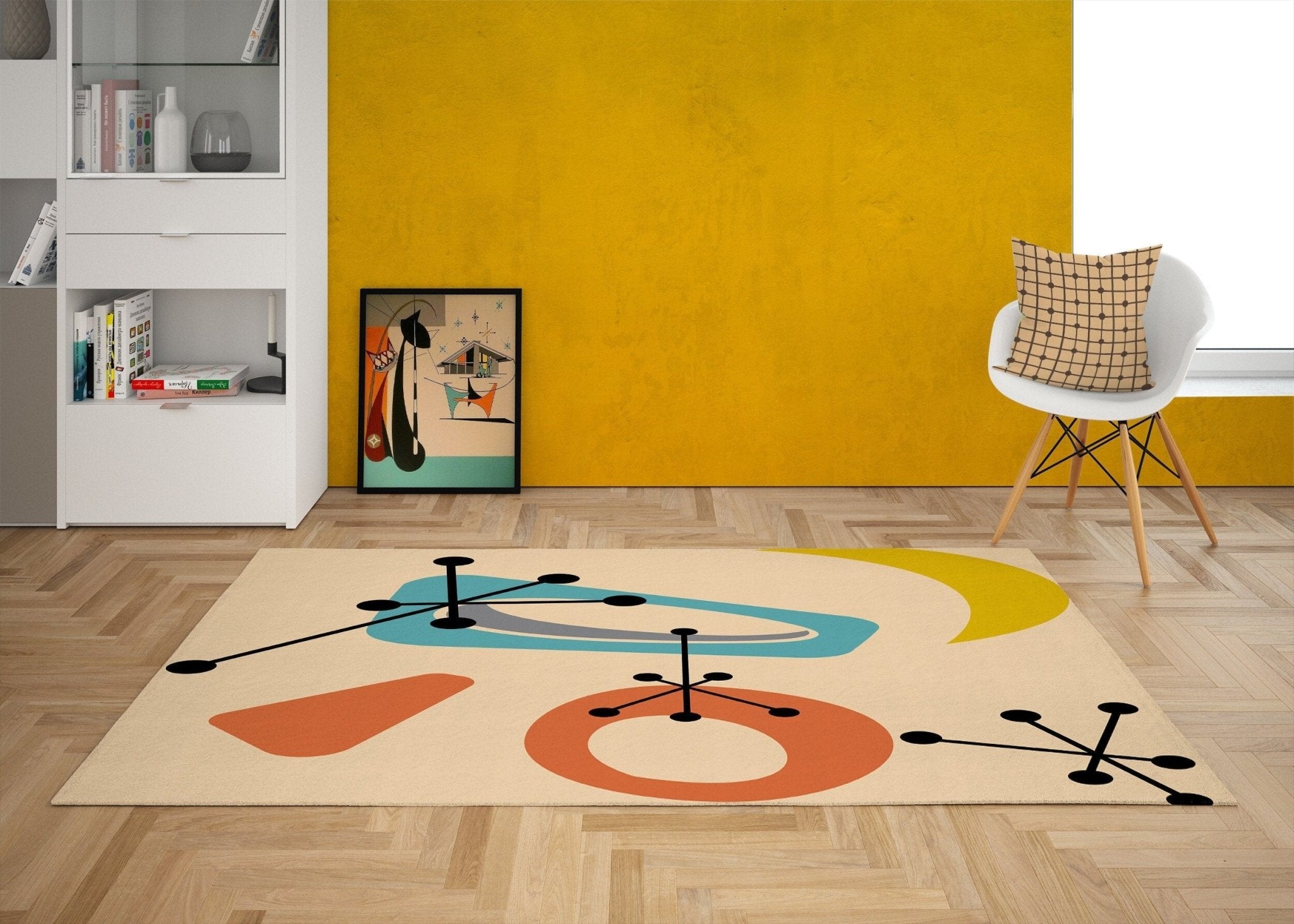 Kate McEnroe New York Mid Century Modern Retro Atomic Starburst Area RugsRugs32125016567438246476