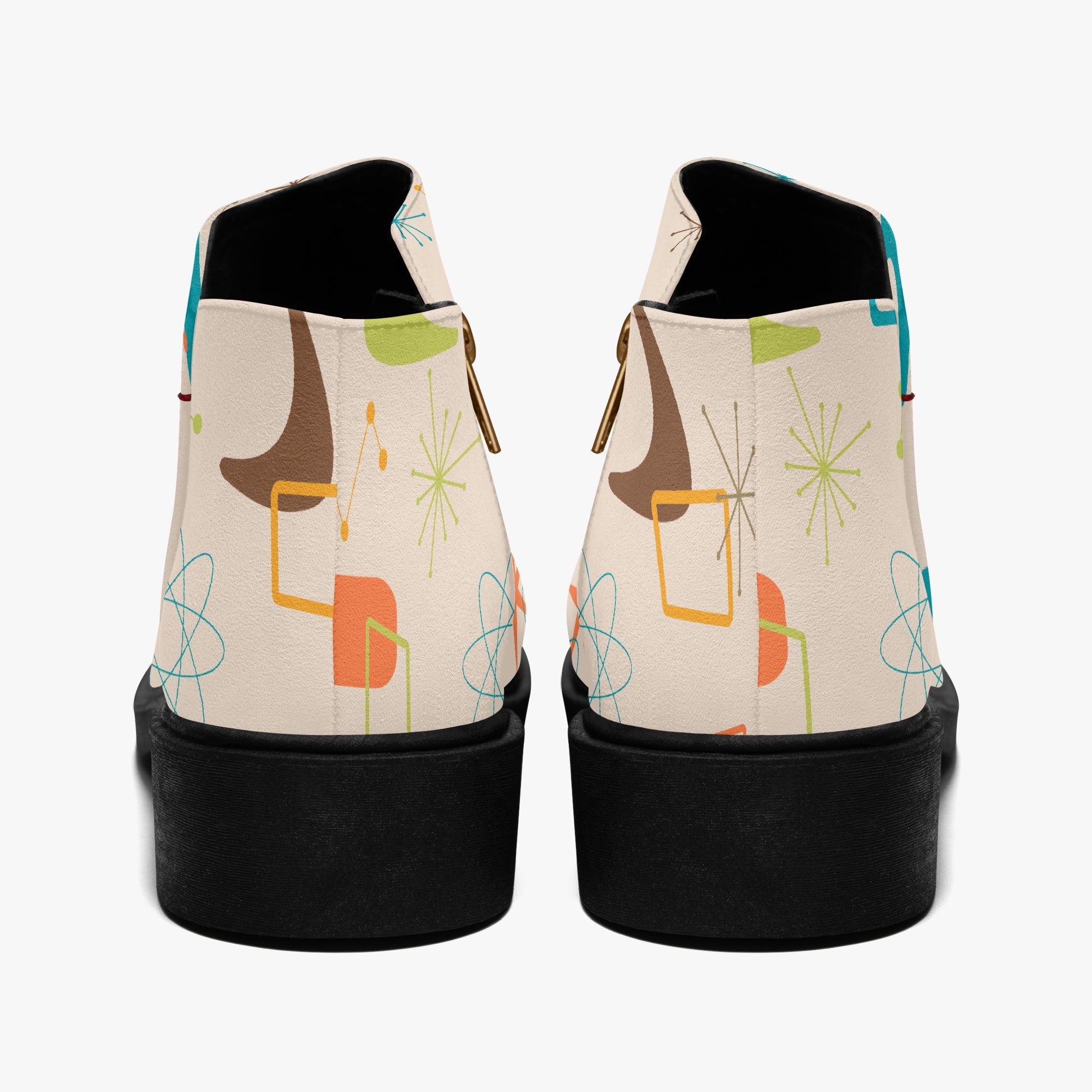 Kate McEnroe New York Mid Century Modern Retro Boomerang Starburst Ankle BootsAnkle Bootskrq5luqs_001