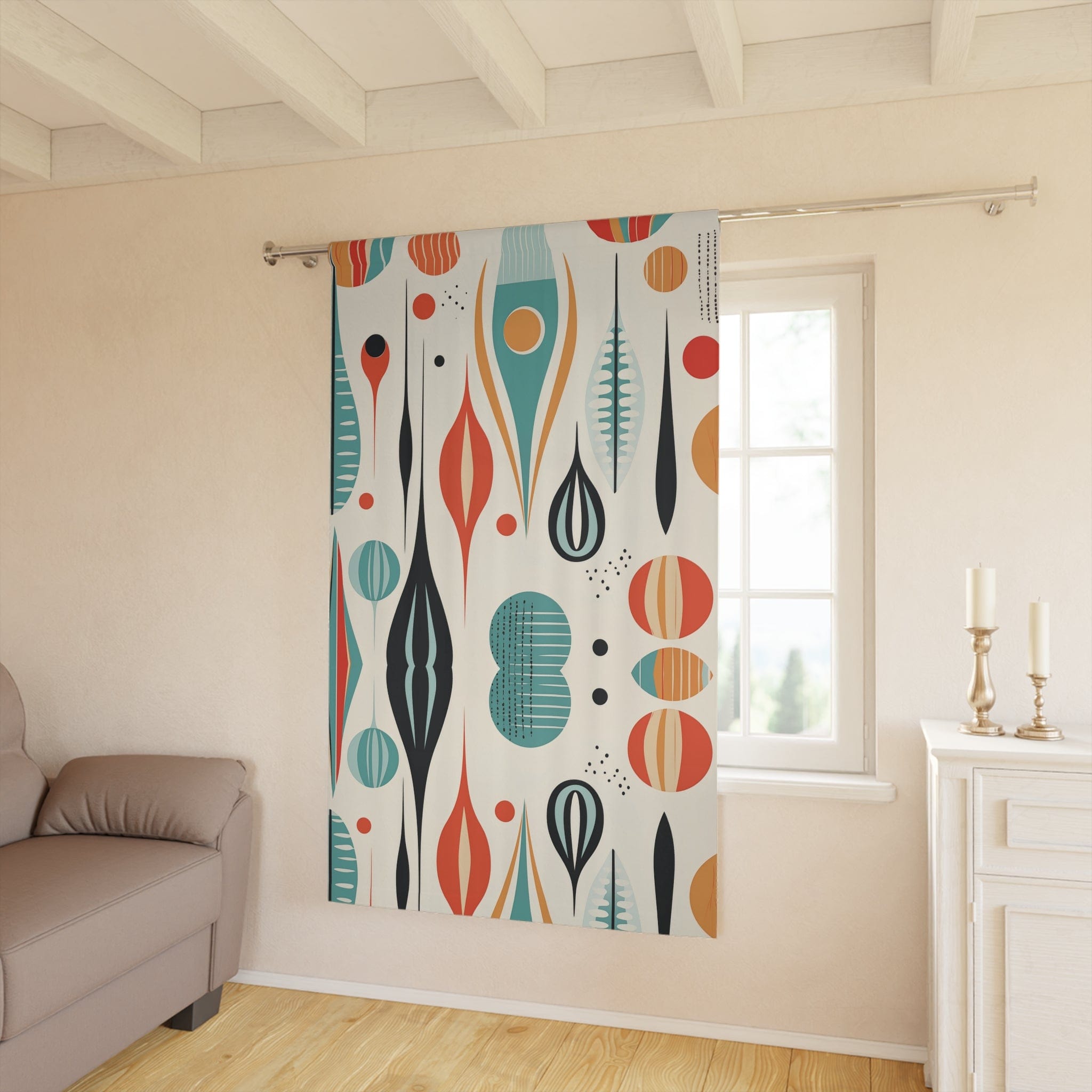 Kate McEnroe New York Mid Century Modern Retro Geometric Boho Blackout Window CurtainsWindow Curtains16490223299509802178