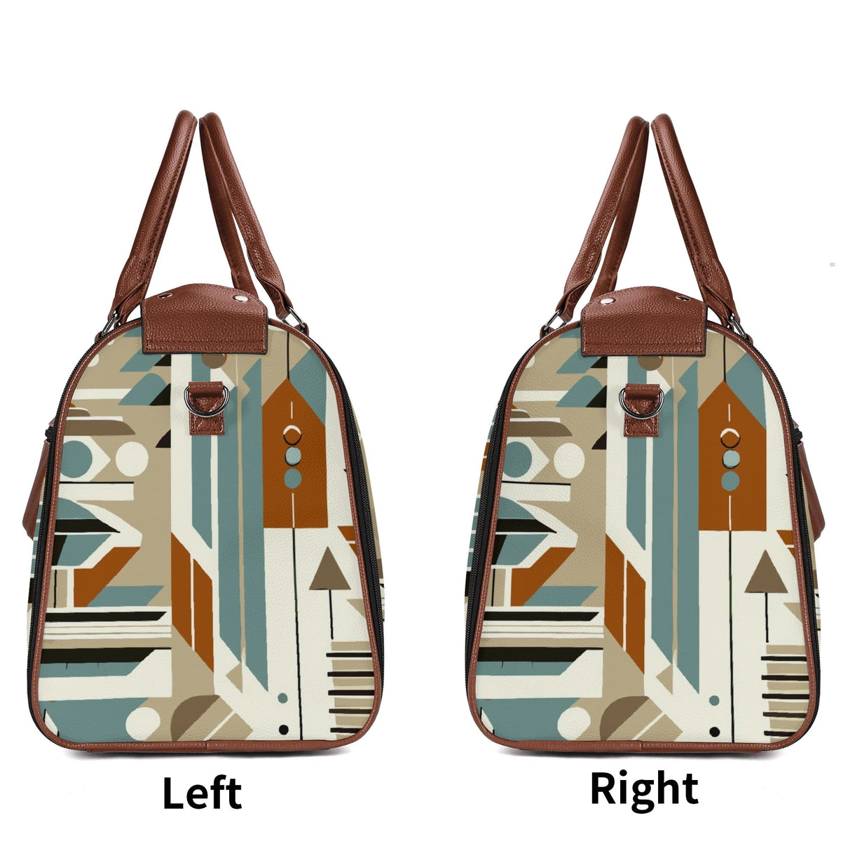 Kate McEnroe New York Mid Century Modern Retro Geometric Foldable Duffel BagDuffel BagsWQE2E05W - 1