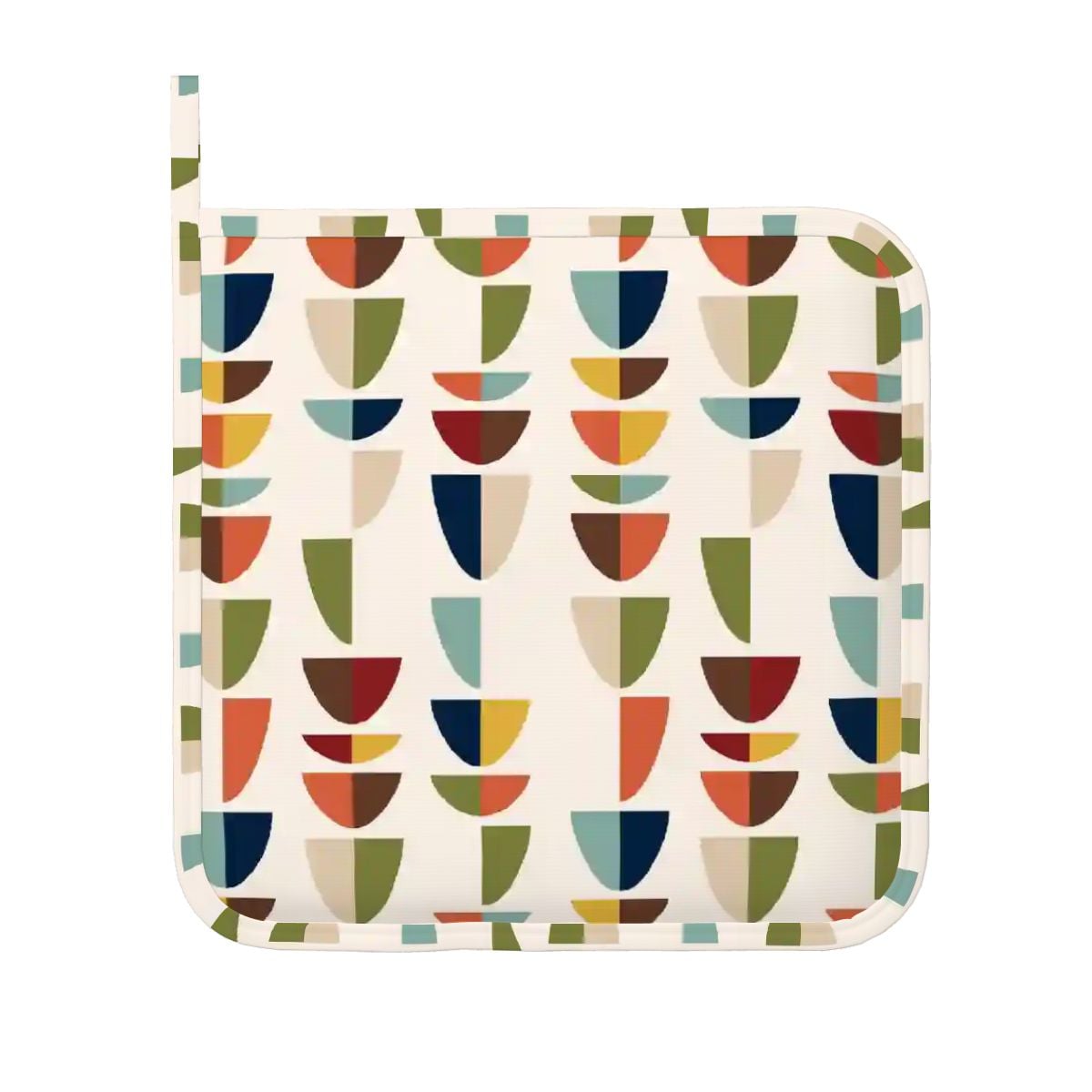 Kate McEnroe New York Mid Century Modern Retro Geometric MCM Pot Holder SetOven Mitts & Pot Holder SetOBB166letJ