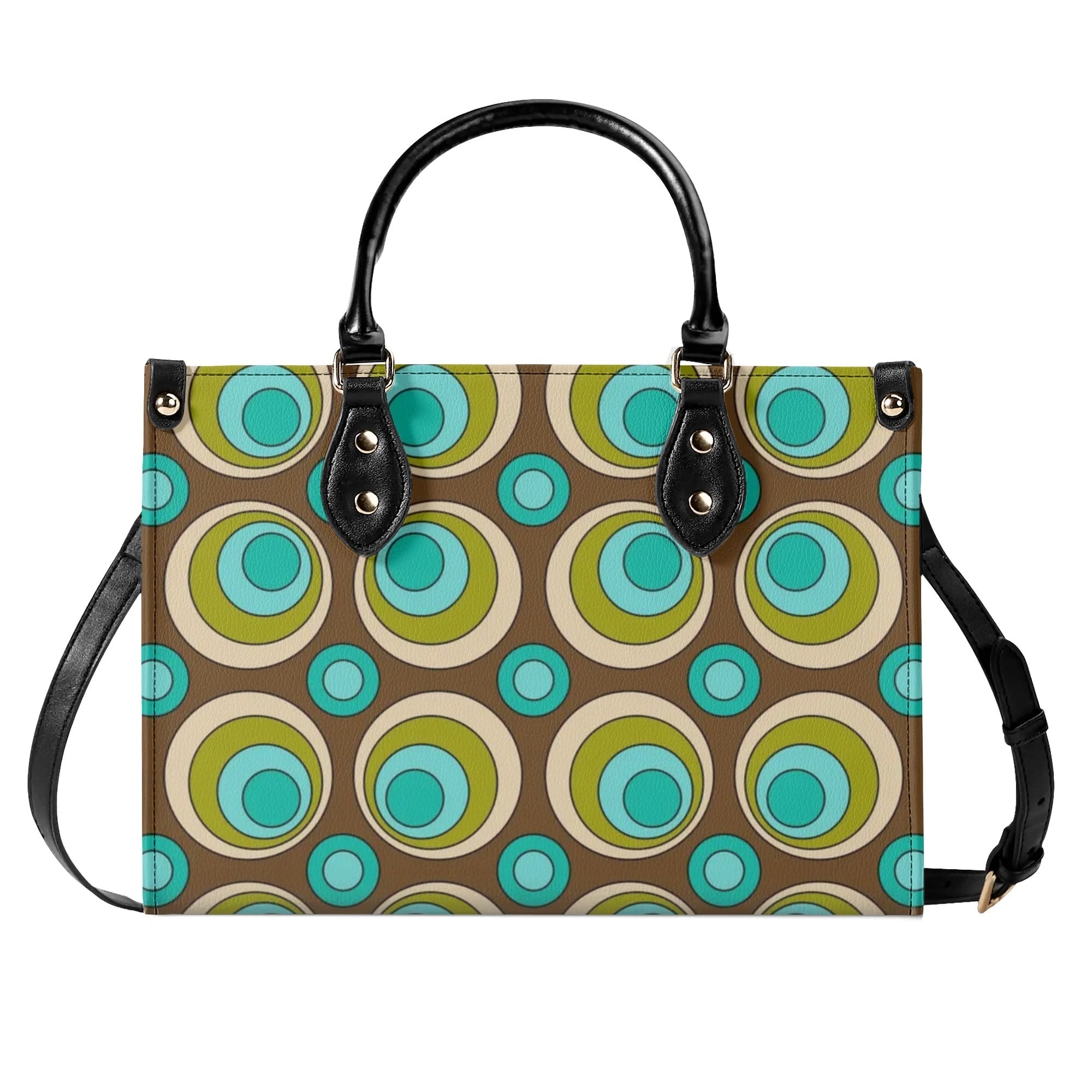 Kate McEnroe New York Mid Century Modern Retro Groovy Orbs SatchelHandbagsW1MOD4OY - 1