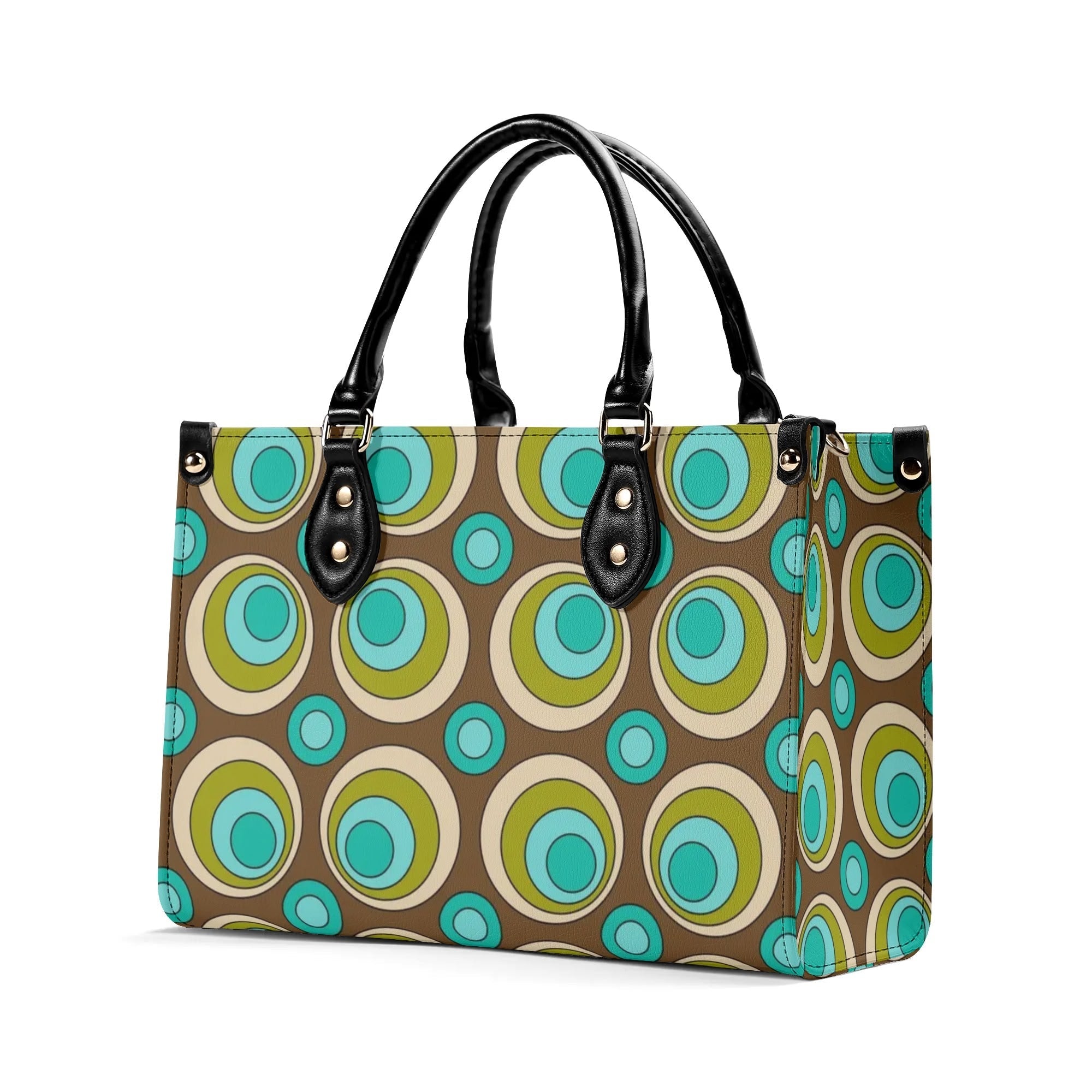 Kate McEnroe New York Mid Century Modern Retro Groovy Orbs SatchelHandbagsW1MOD4OY - 1