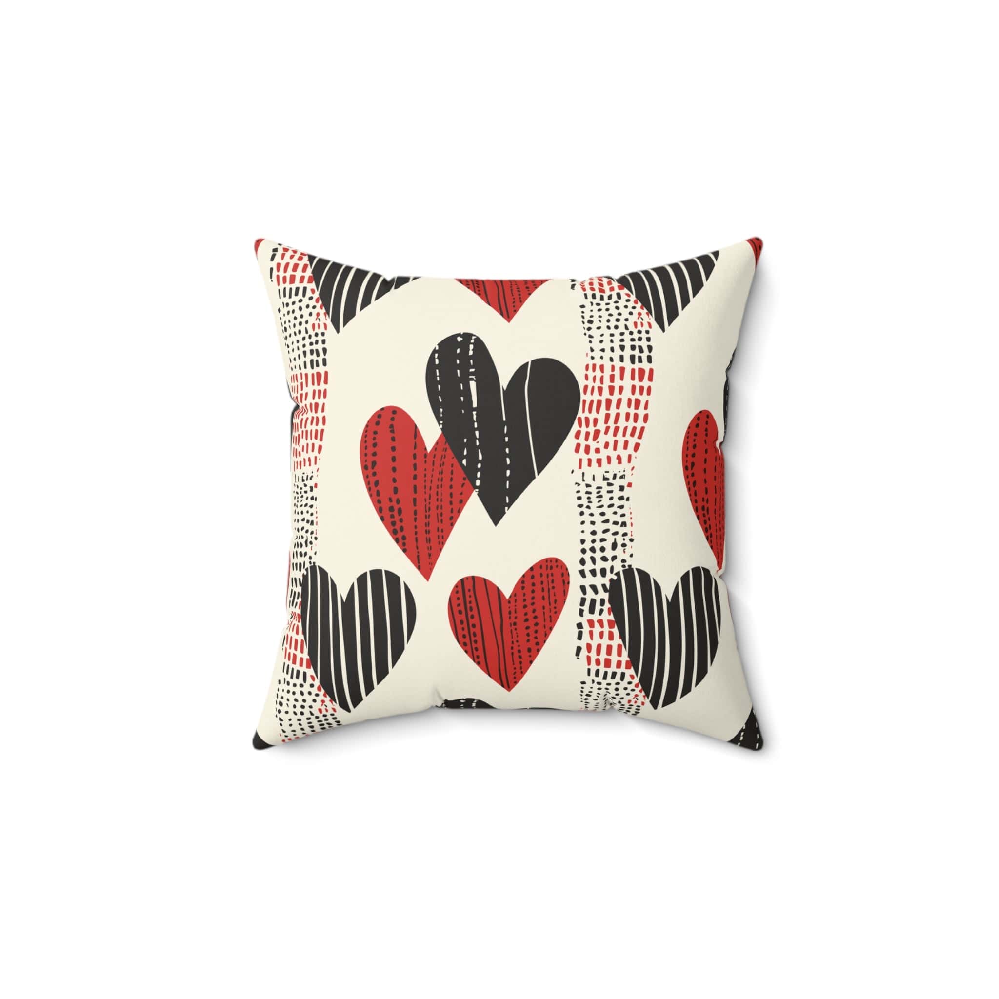 Kate McEnroe New York Mid Century Modern Retro Love Heart Throw PillowThrow Pillows33092390873710804962