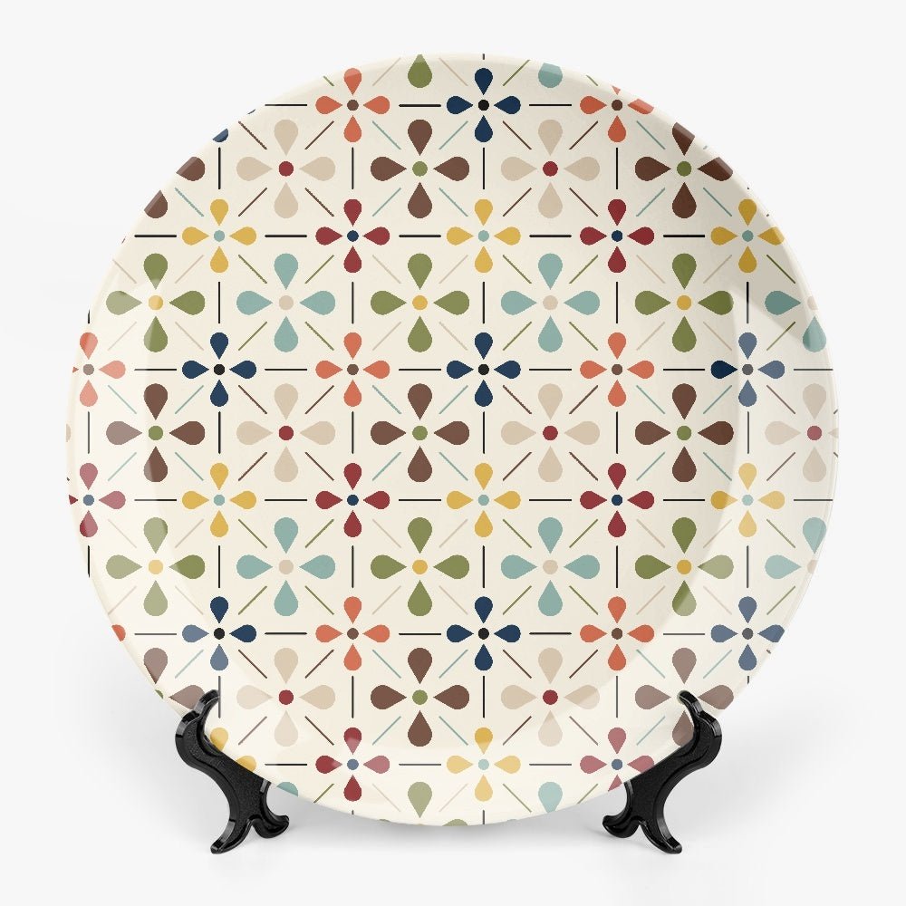 Kate McEnroe New York Mid Century Modern Retro Scandinavian Floral Decorative PlateDecorative Plates1o4bmlpt_001
