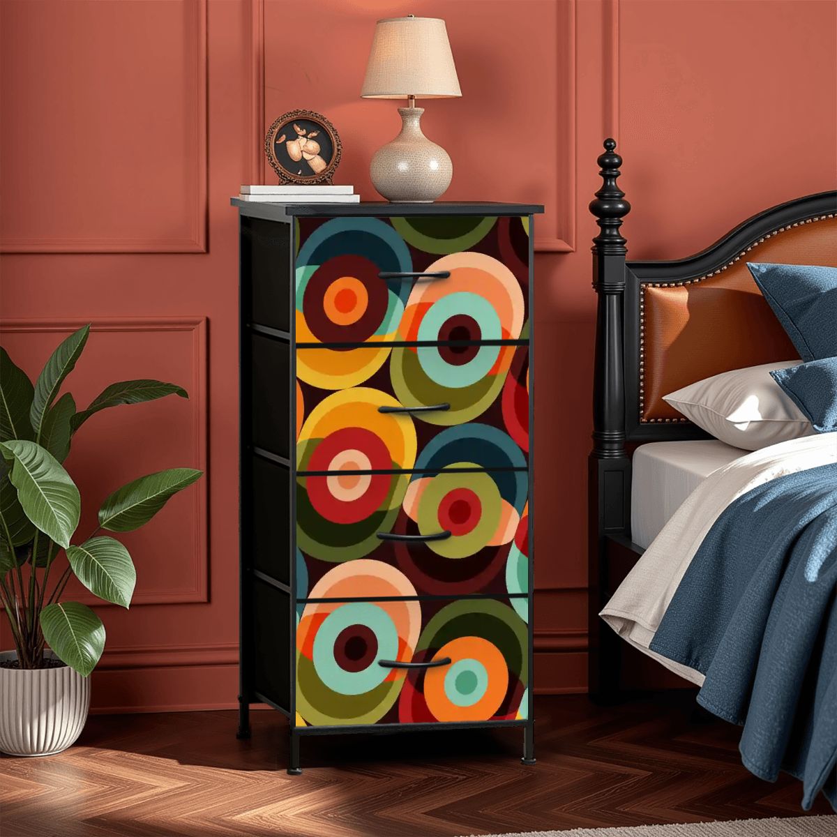 Mid Century Modern Retro Vintage Orbs Dresser