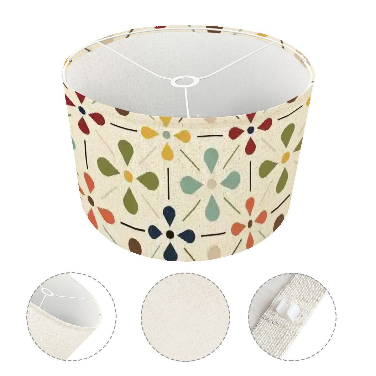 Kate McEnroe New York Mid Century Modern Scandinavian Danish Floral Tripod Floor LampTripod Floor LampsnpiGHNEhIzj