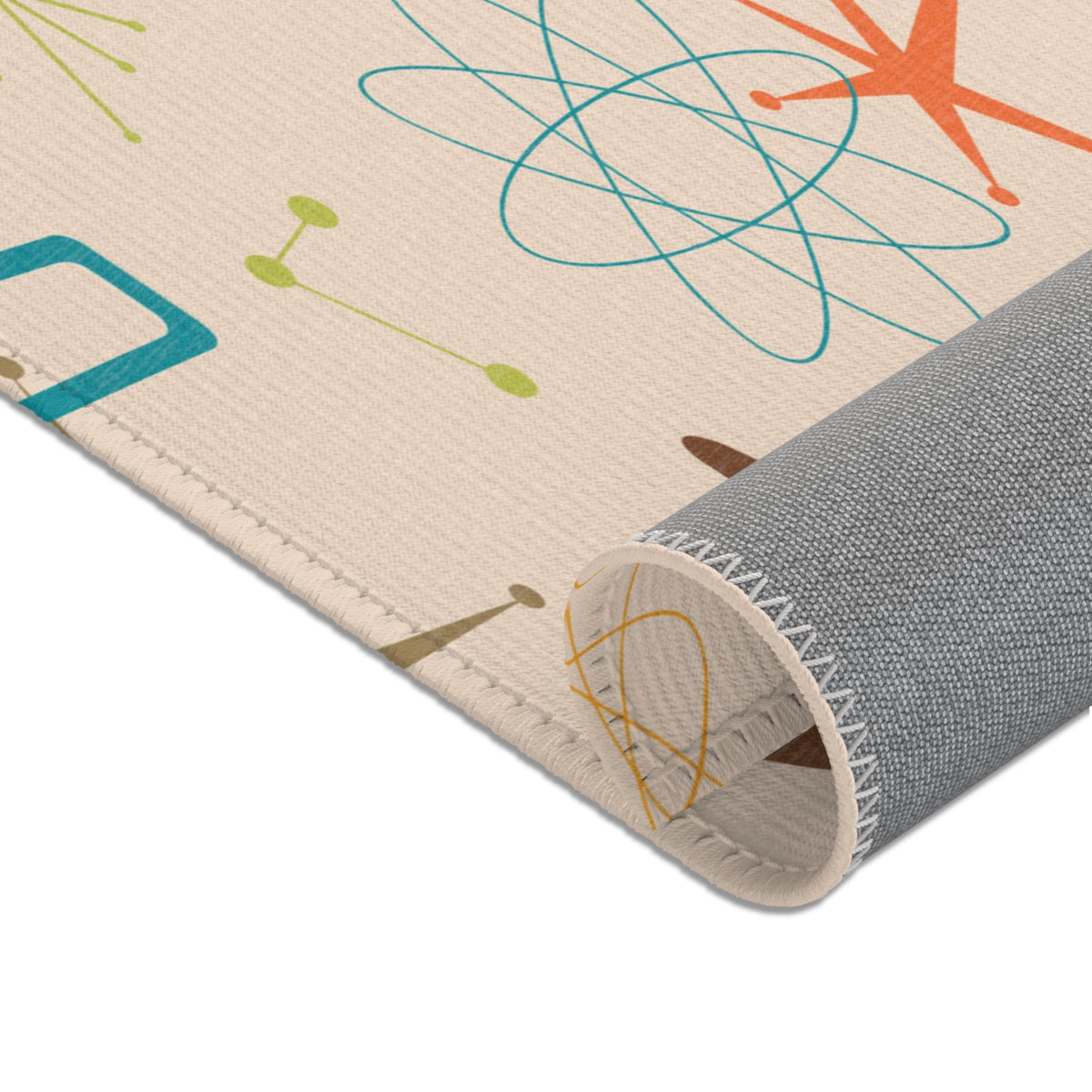 Kate McEnroe New York Mid Century Modern Starburst Area Rug, Retro Atomic Mod Indoor AccentRugs24984093413016105672