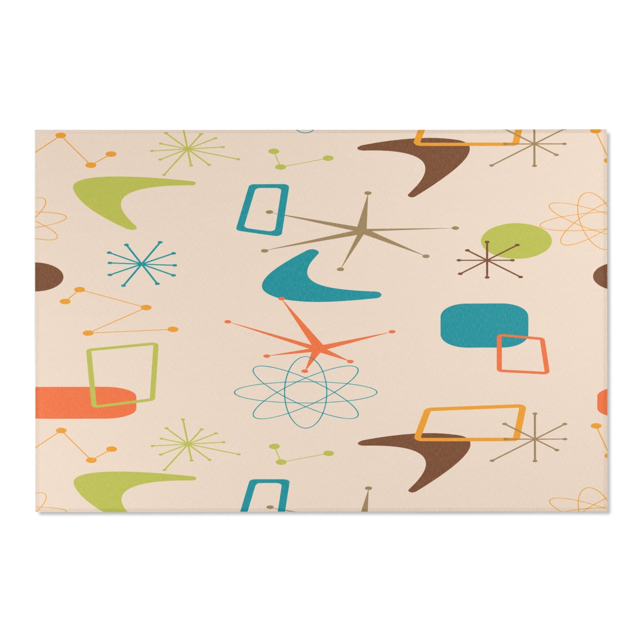 Kate McEnroe New York Mid Century Modern Starburst Area Rug, Retro Atomic Mod Indoor AccentRugs24984093413016105672