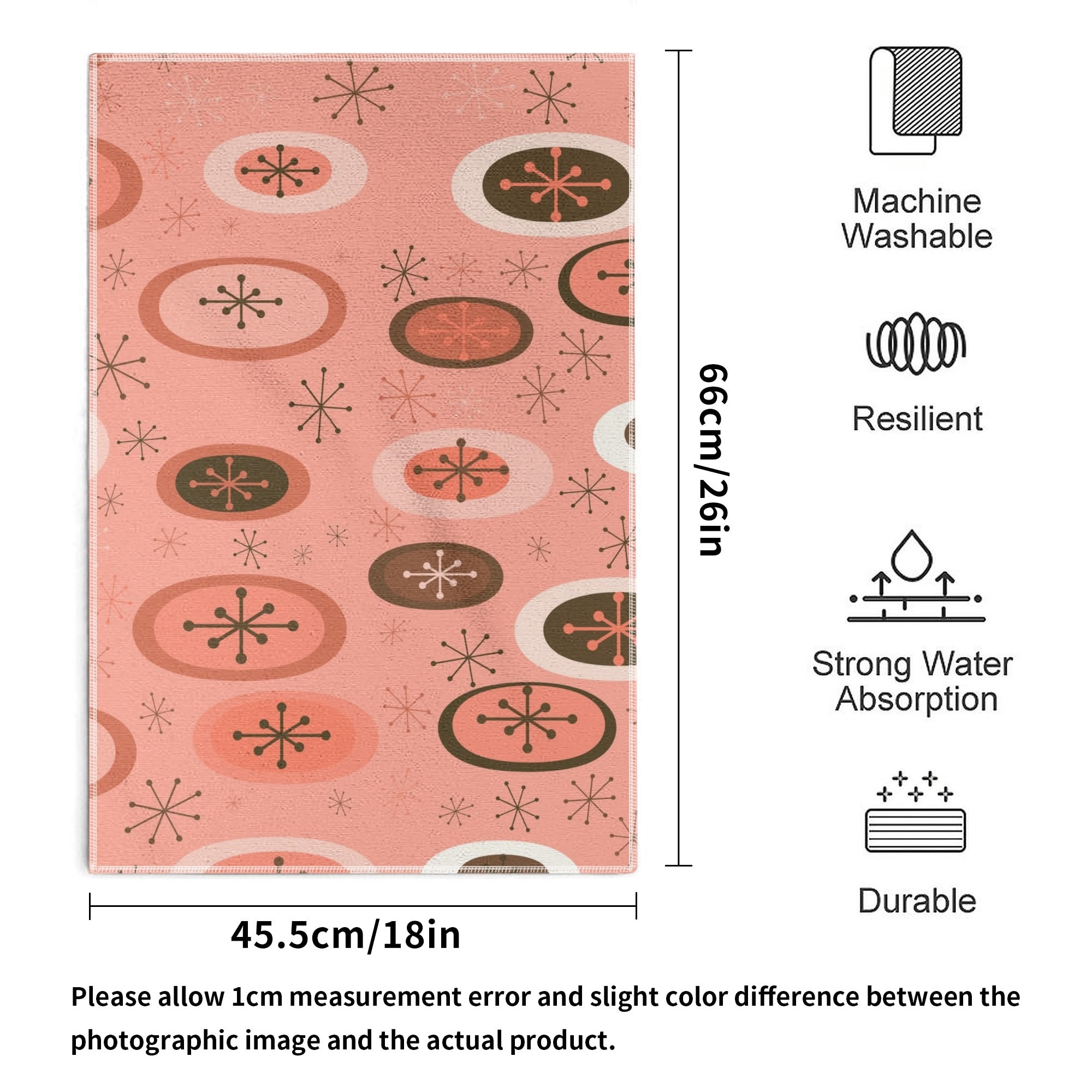 Kate McEnroe New York Mid Century Modern Starburst Orb Hand Towels, Retro Atomic Age Bathroom Decor, 50s Kitsch Towel SetHand TowelsNRQ5GK1Y - 1