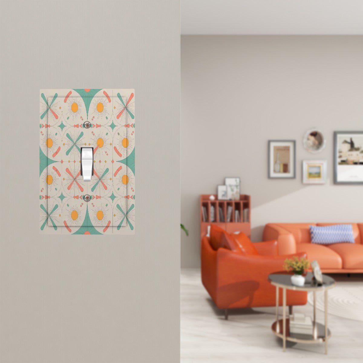 Kate McEnroe New York Mid Century Modern Starburst Switch Plate, 50s Atomic Retro Wall PlateSwitch PlatesiePXqEdJSm