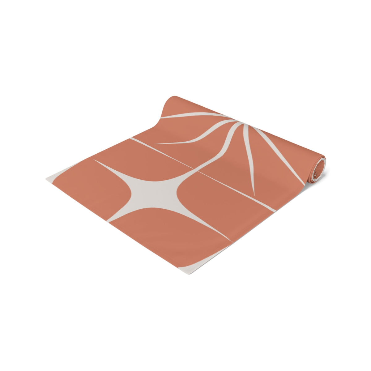 Kate McEnroe New York Mid Century Modern Table Runner, Atomic Starburst Orange Table LinenTable Runners11968685196475341588