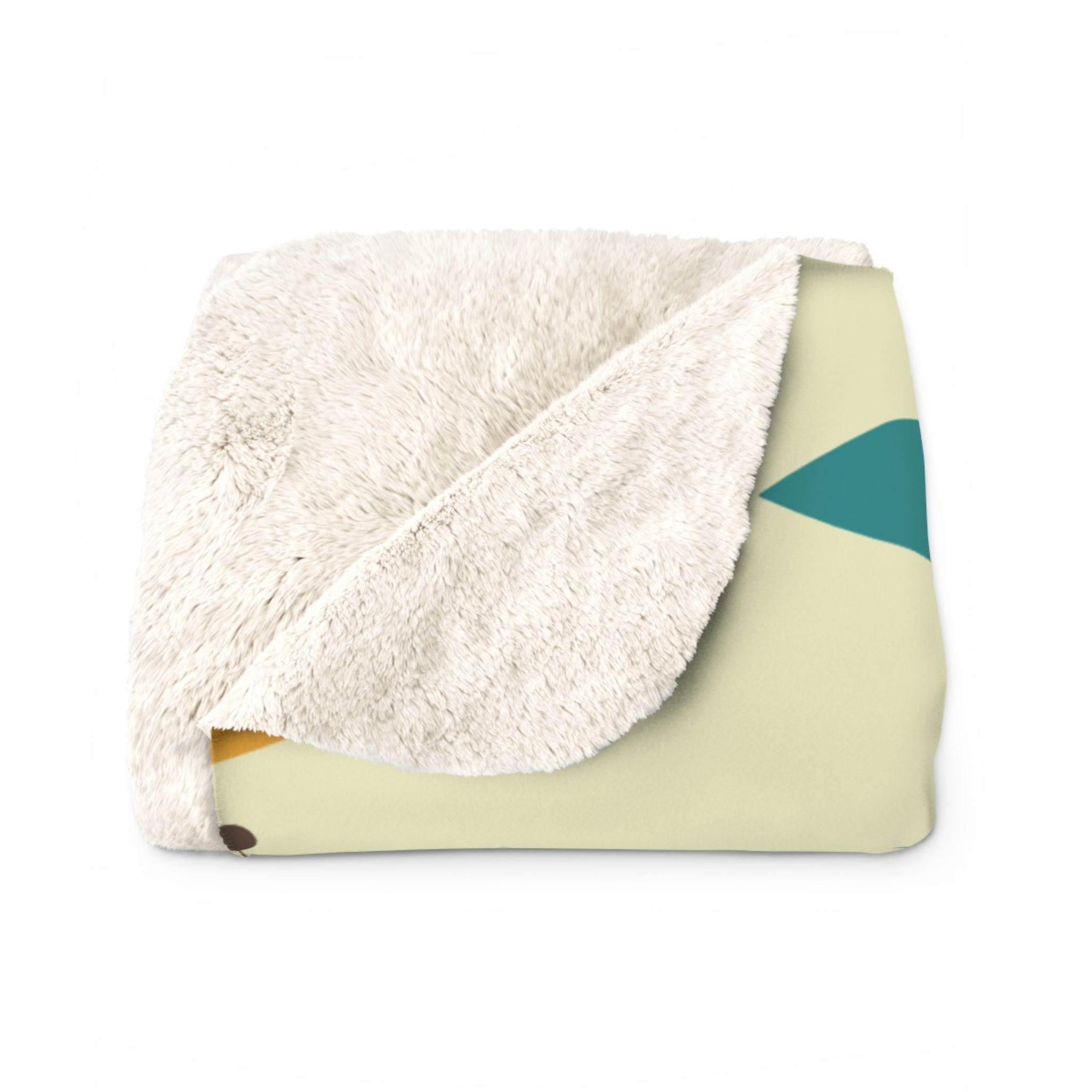 Kate McEnroe New York Mid Century Modern Throw, Atomic Design Cozy Sherpa Fleece Blanket, Retro Living Decor, Colorful Sofa AccentBlankets23101653155192272563