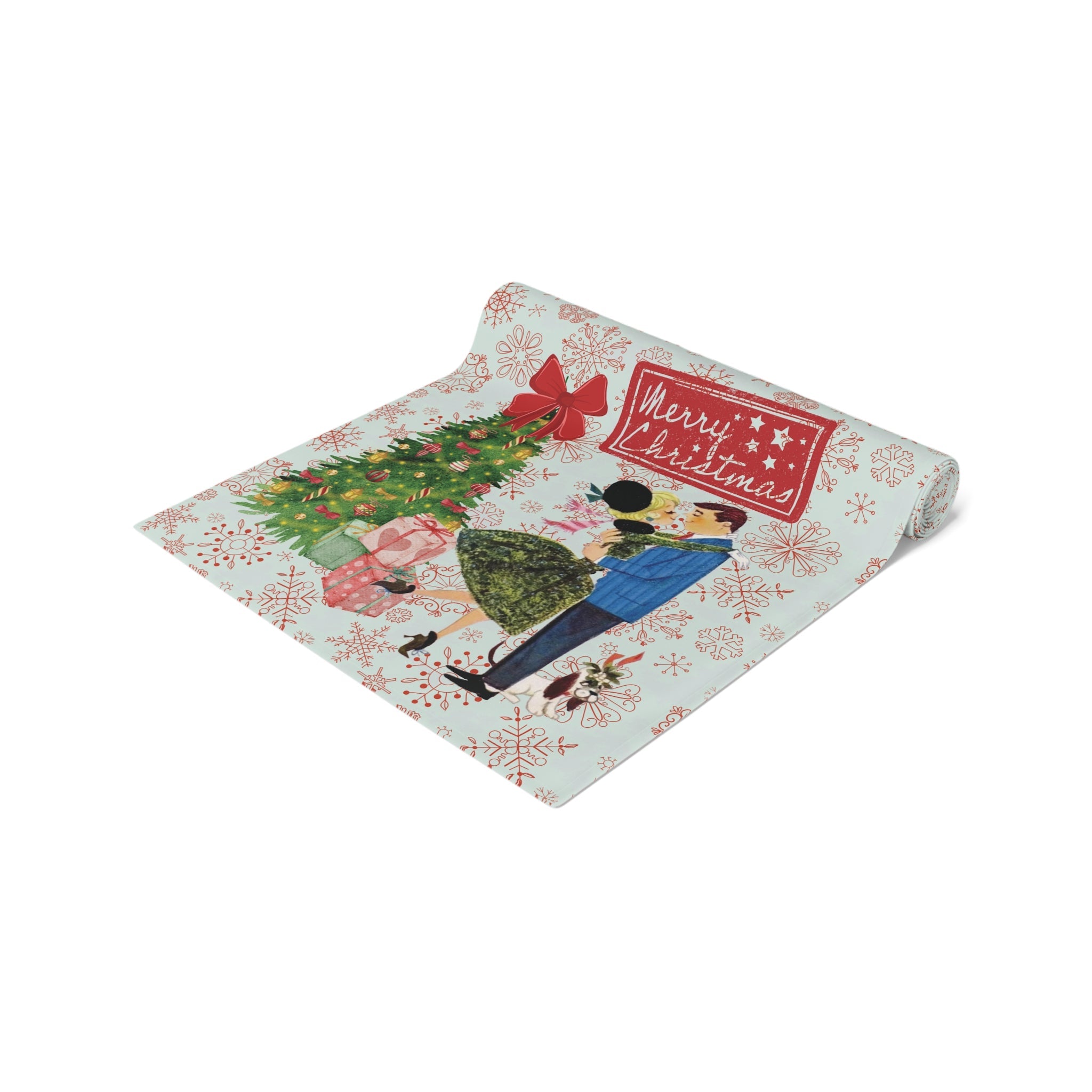 Kate McEnroe New York Mid Century Modern Vintage 50s Kitsch Christmas Table RunnerTable Runners17978404886455283288