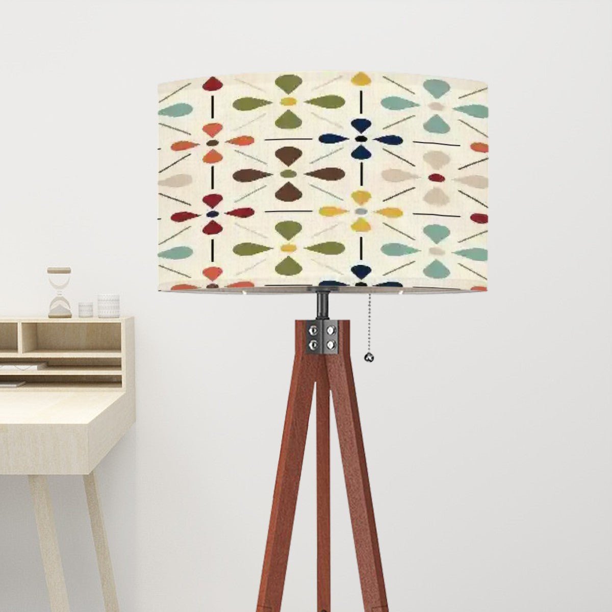 Kate McEnroe New York Mid Century Scandinavian Floral Drum Lamp ShadeLamp ShadesC2x1BFpI67