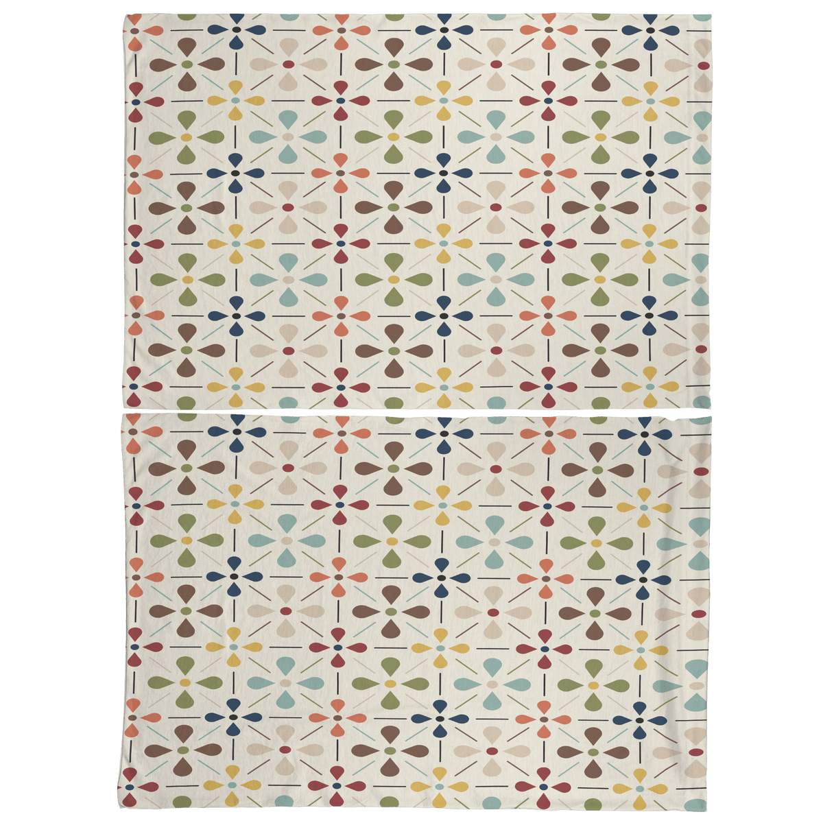 Kate McEnroe New York Mid Century Scandinavian Pillowcase, Danish Modern Retro Floral BeddingPillowcases1250