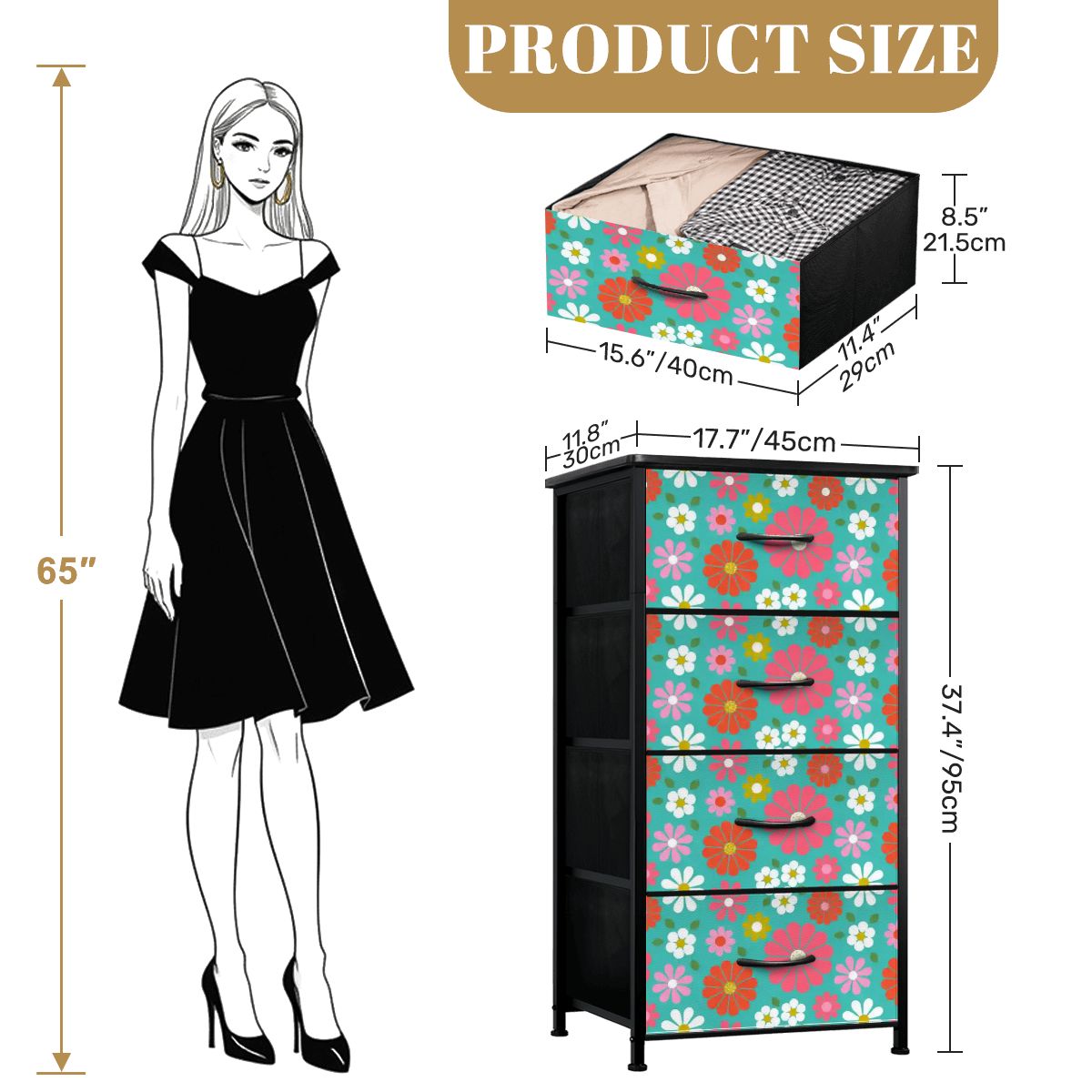 Kate McEnroe New York Mid Mod Daisy 70s Retro Kitsch Flower Power DresserDressersliqjAUKvZS