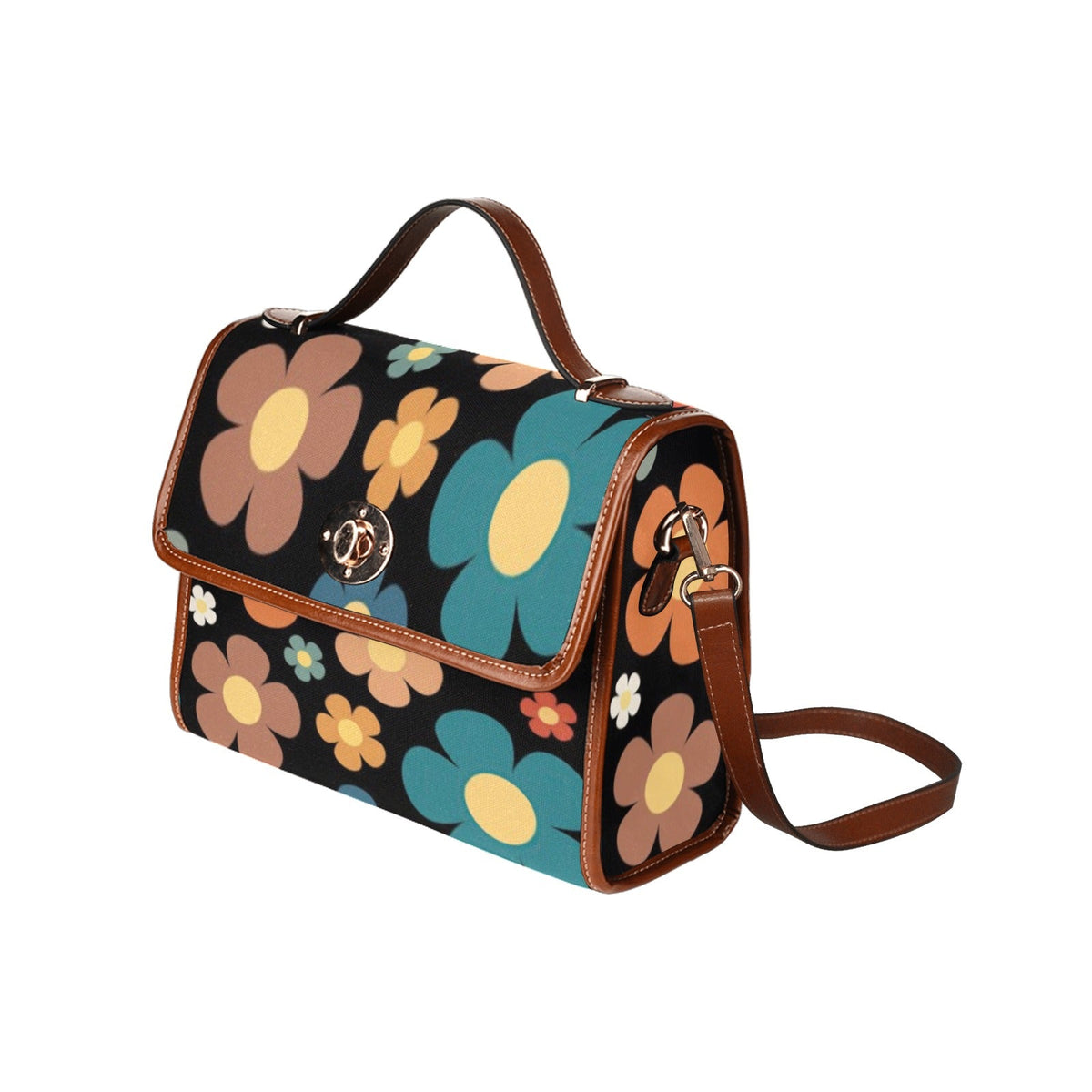 Kate McEnroe New York Mid Mod Retro Daisy Top Handle SatchelHandbagsD3310264