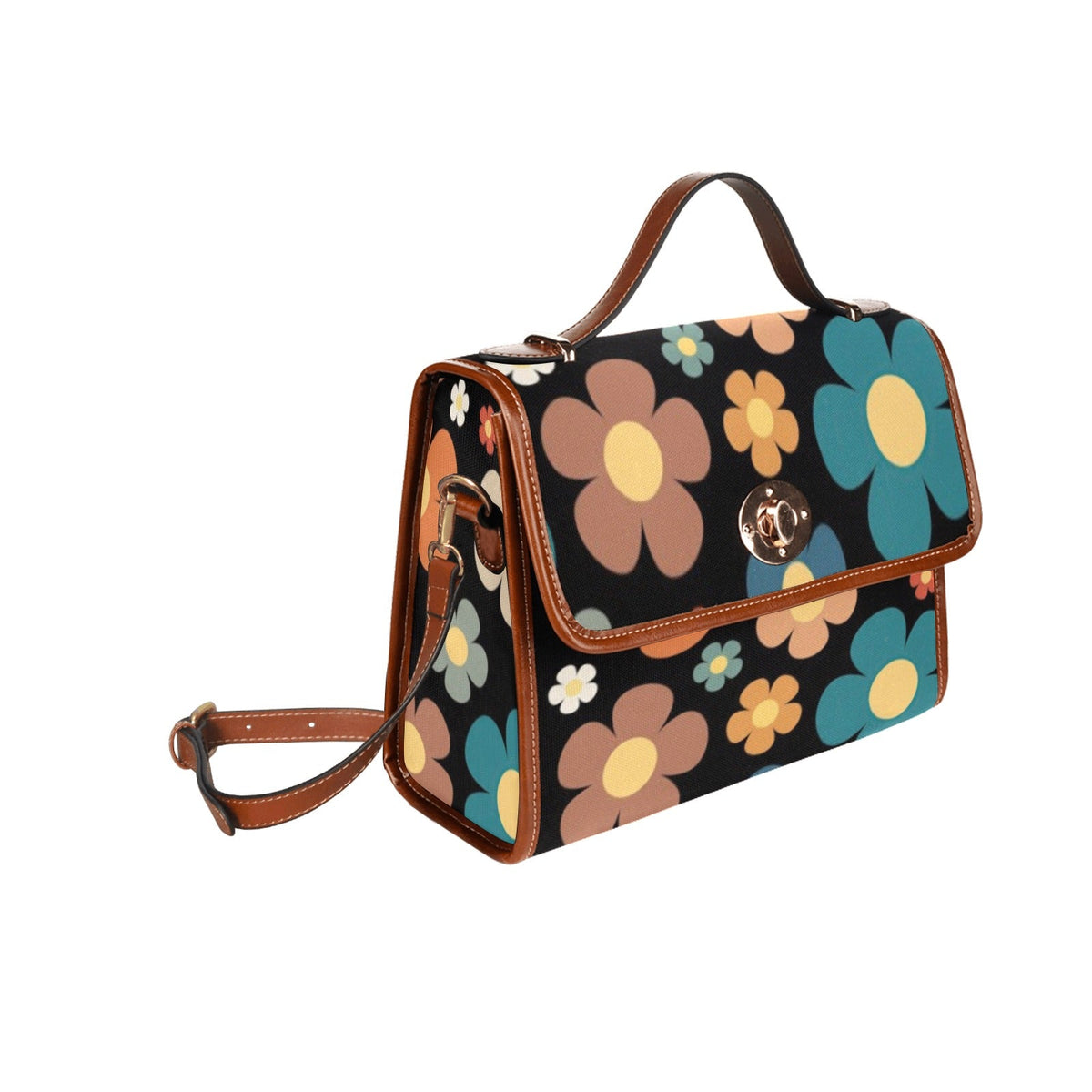 Kate McEnroe New York Mid Mod Retro Daisy Top Handle SatchelHandbagsD3310264