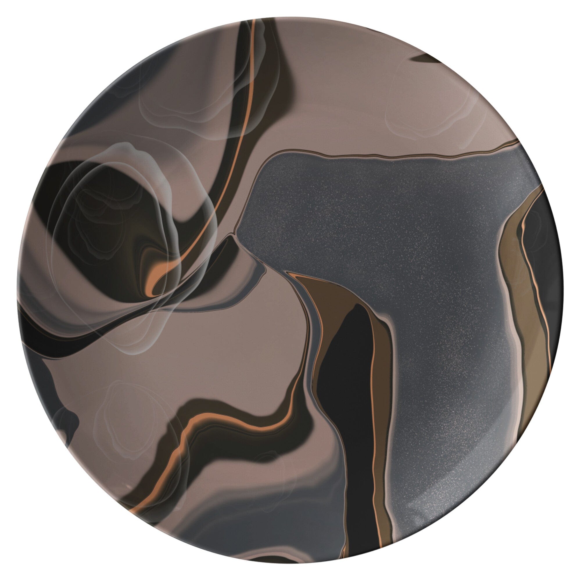 Kate McEnroe New York Modern Contemporary Marble Print Dinner PlatesPlatesP20 - MAR - NAV - 76S